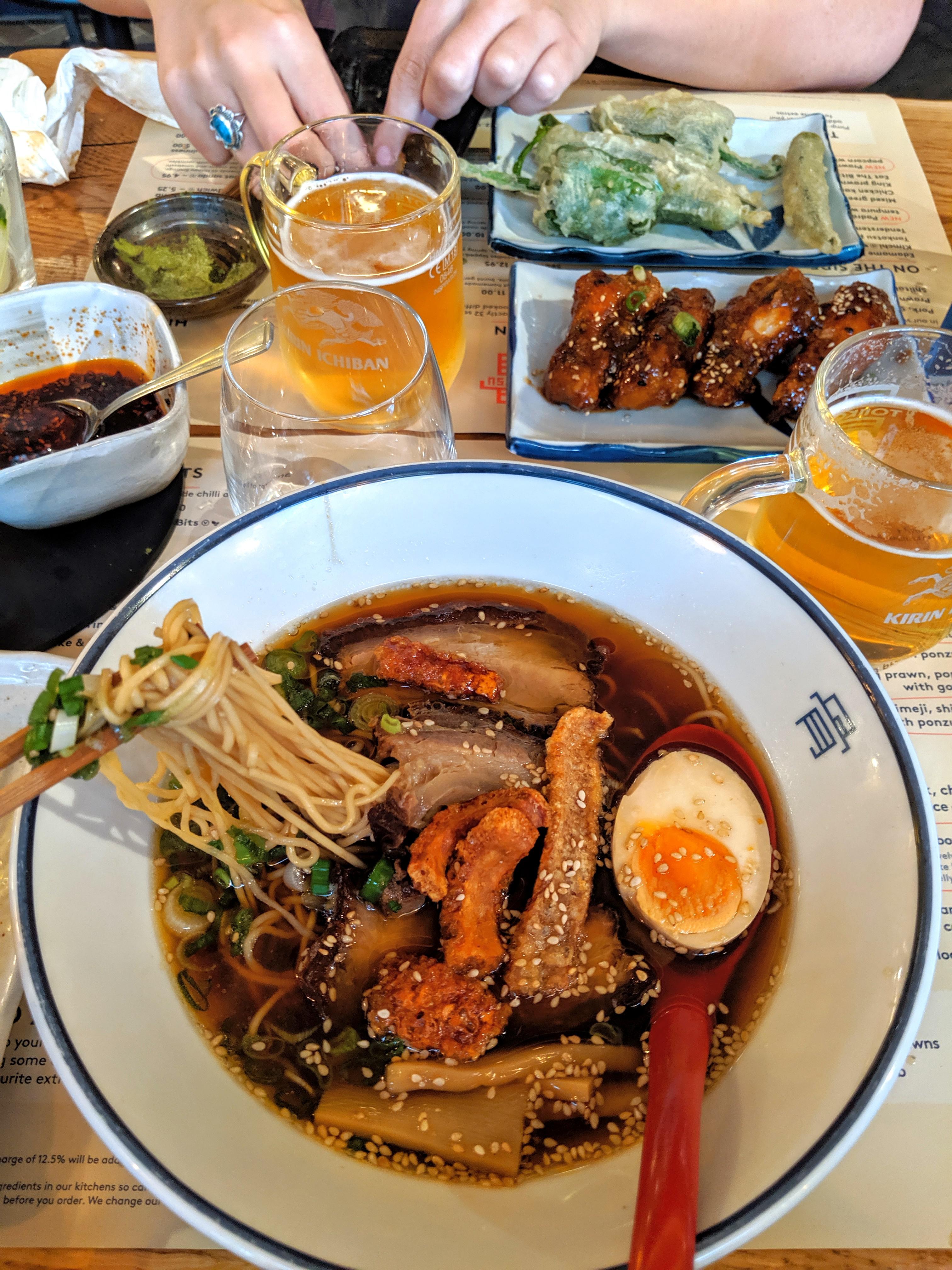 'Tokyo' ramen from Tonkotsu, London chicken and soy base with chashu