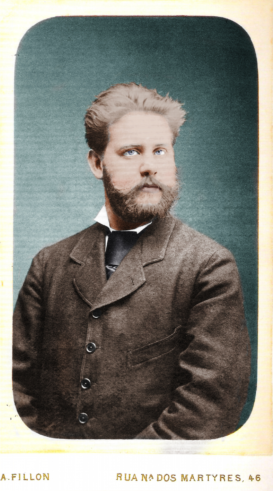 [CCW] Alfredo Keil 18501907 painter and composer r/Colorization