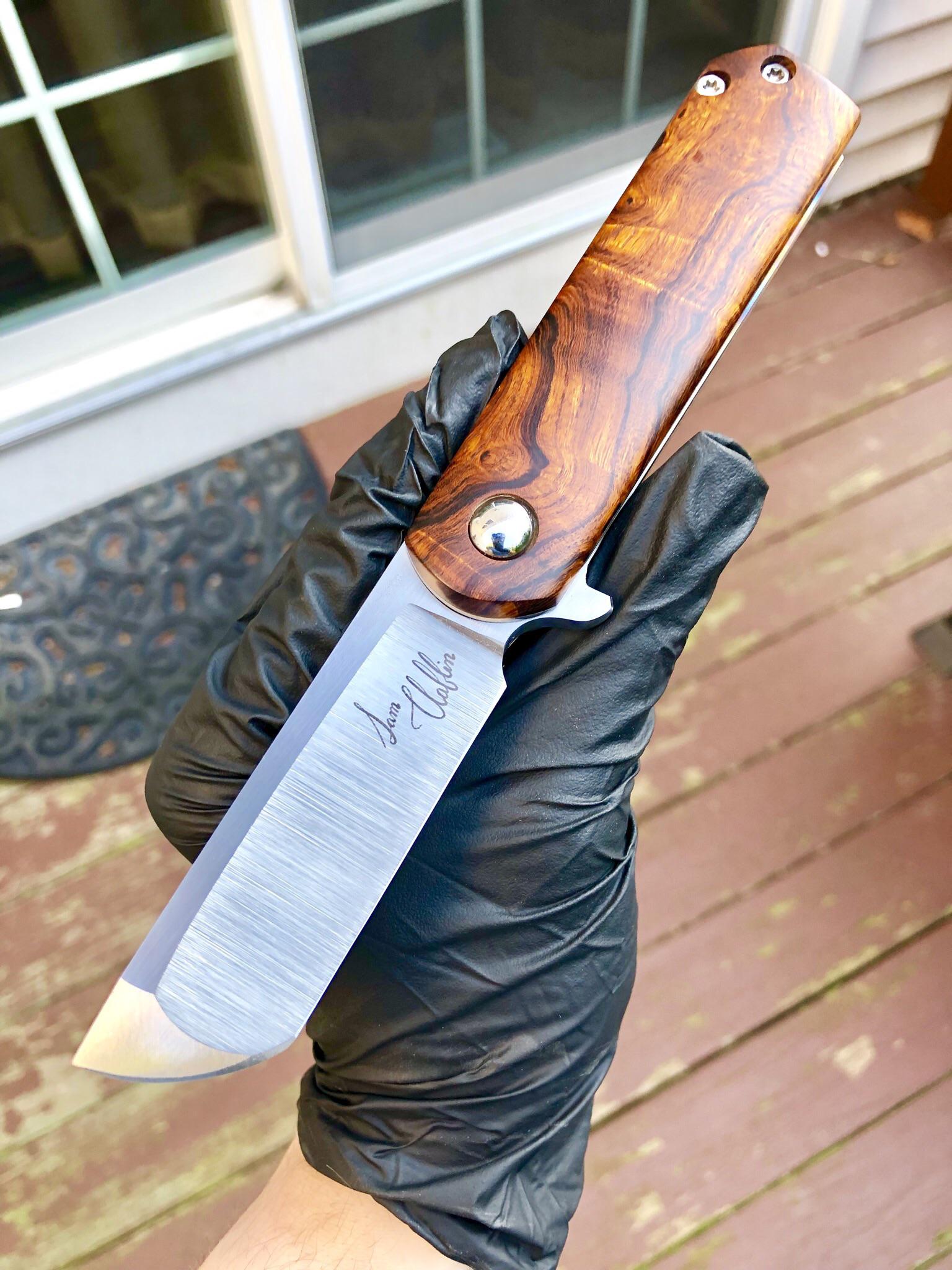 Finished. First liner lock on bearings, first compound grind😄 r