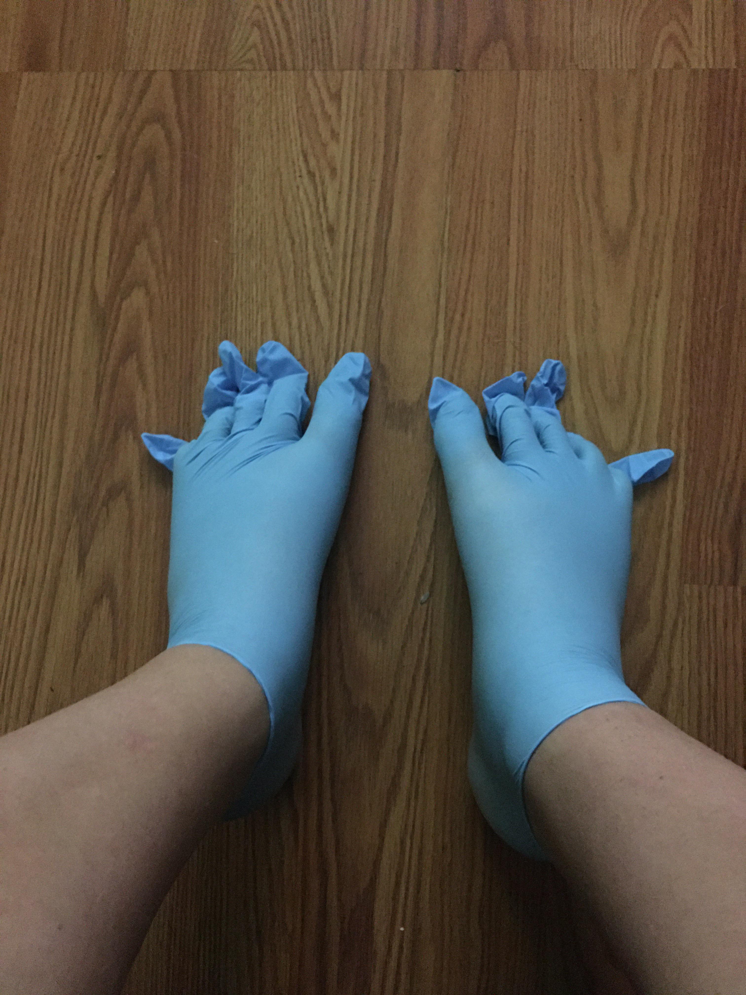 Rubber gloves on my feet r/Cursed_Images