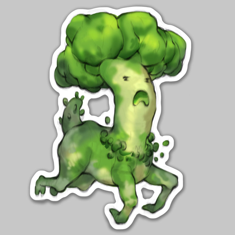 Broccoli Monster by Madeline Buanno ImaginaryMonsters