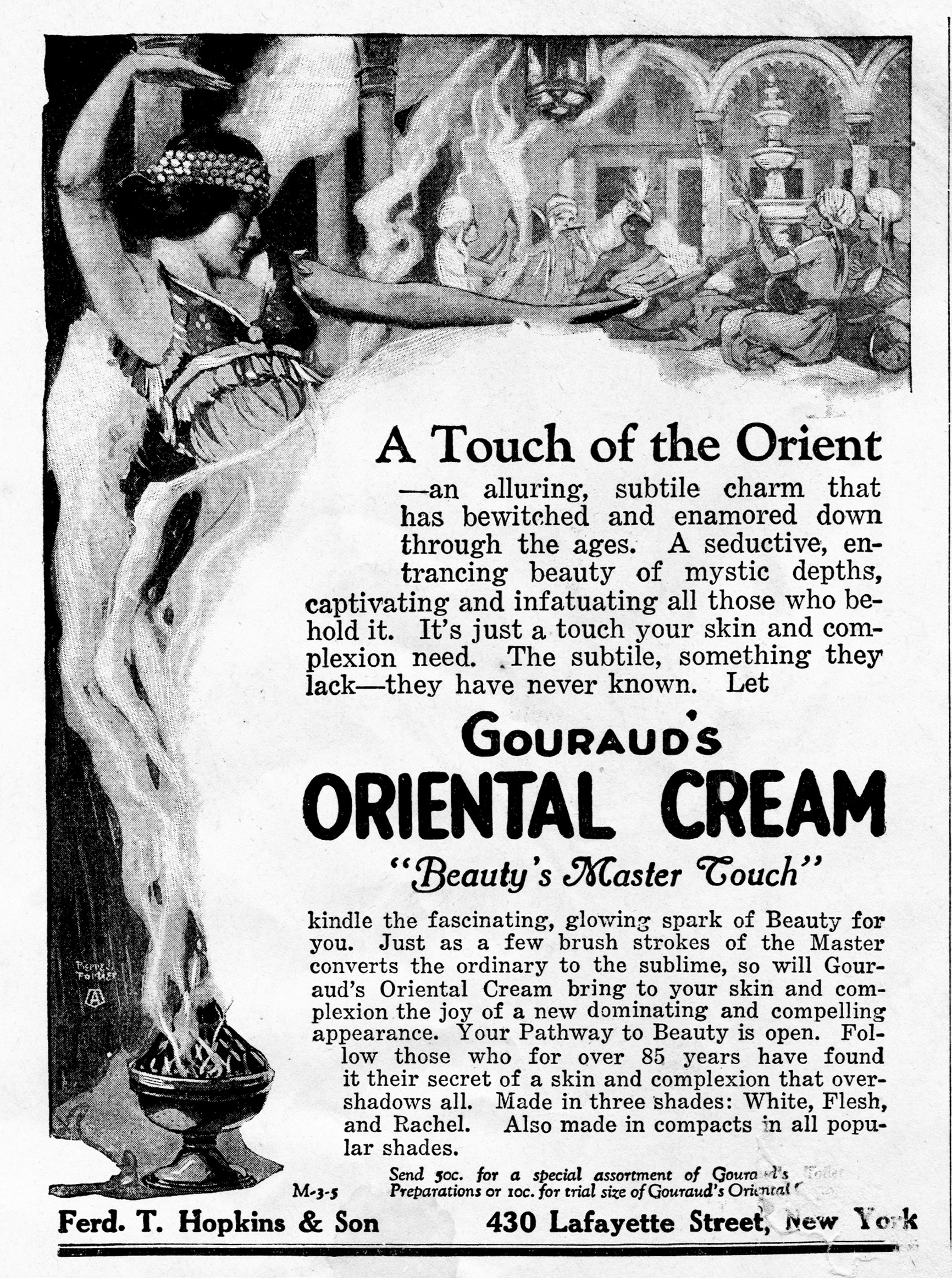 Oriental Cream skin cream, 1925 r/vintageads