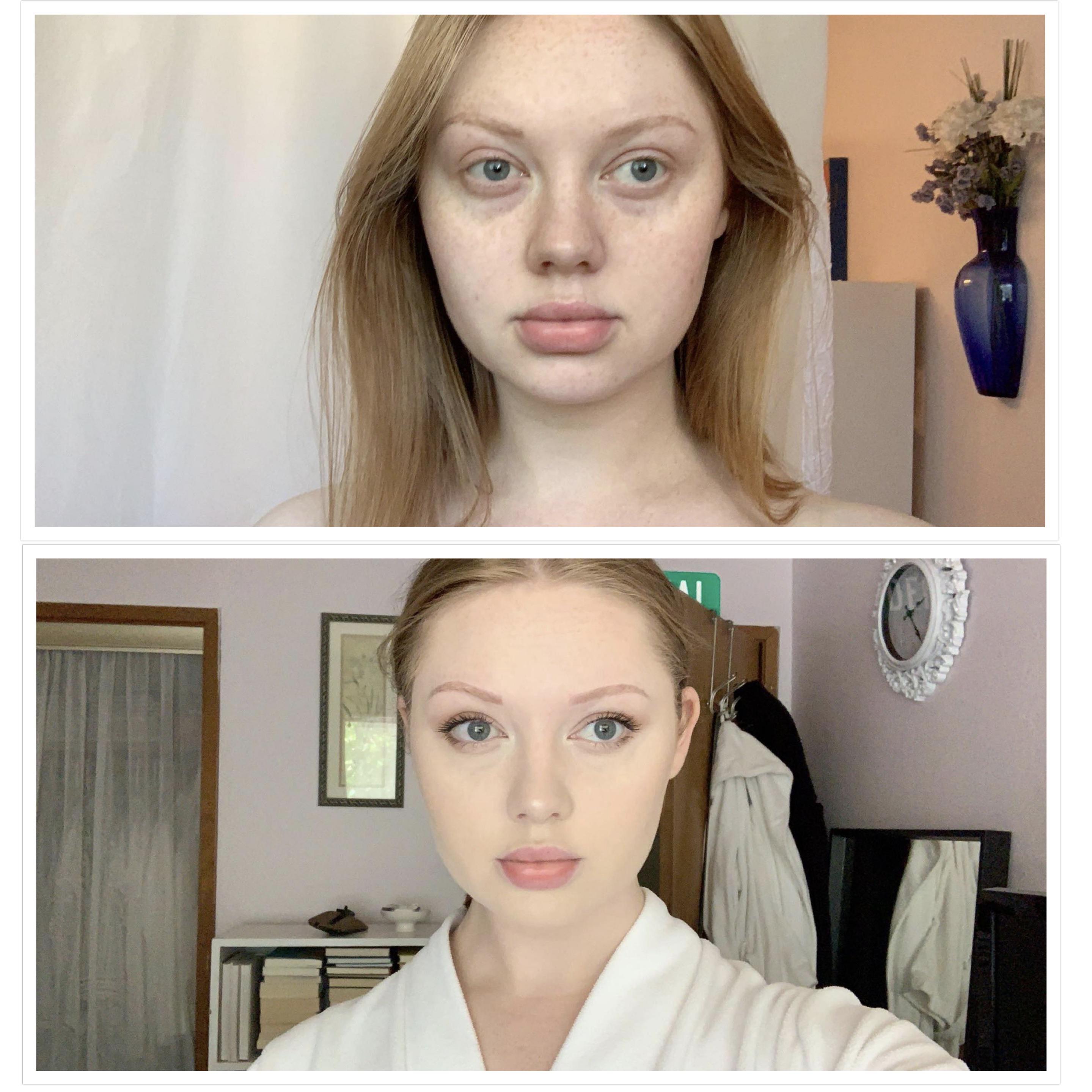 No makeup VS today’s natural glam r/MakeupAddiction