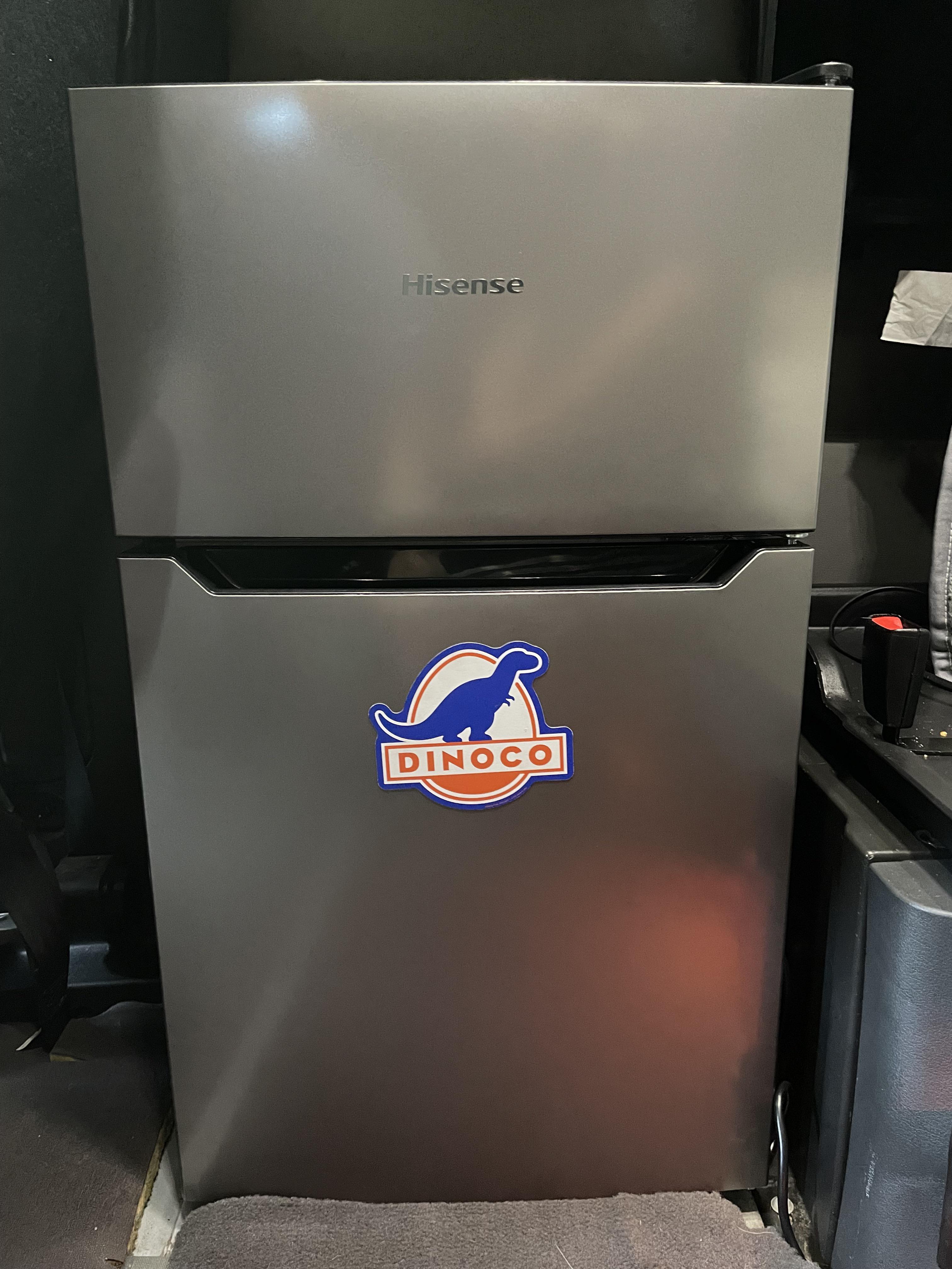Installed a new fridge in my company truck Freightliner r/Truckers