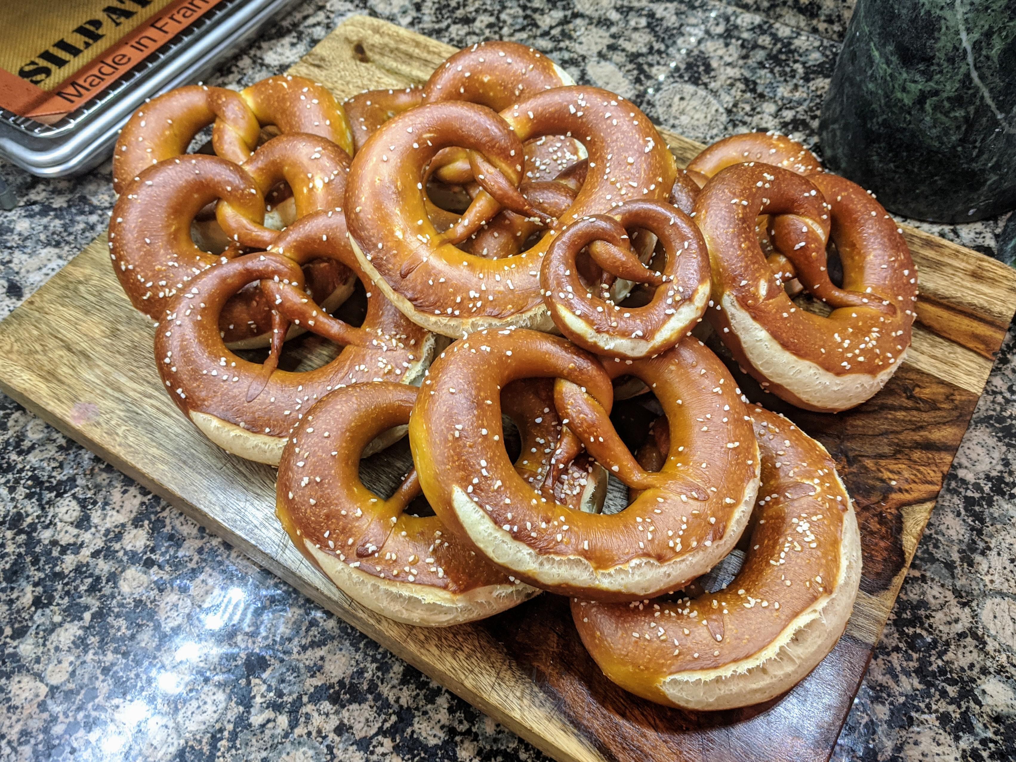I baked lye dipped Swabian style pretzels. r/Baking