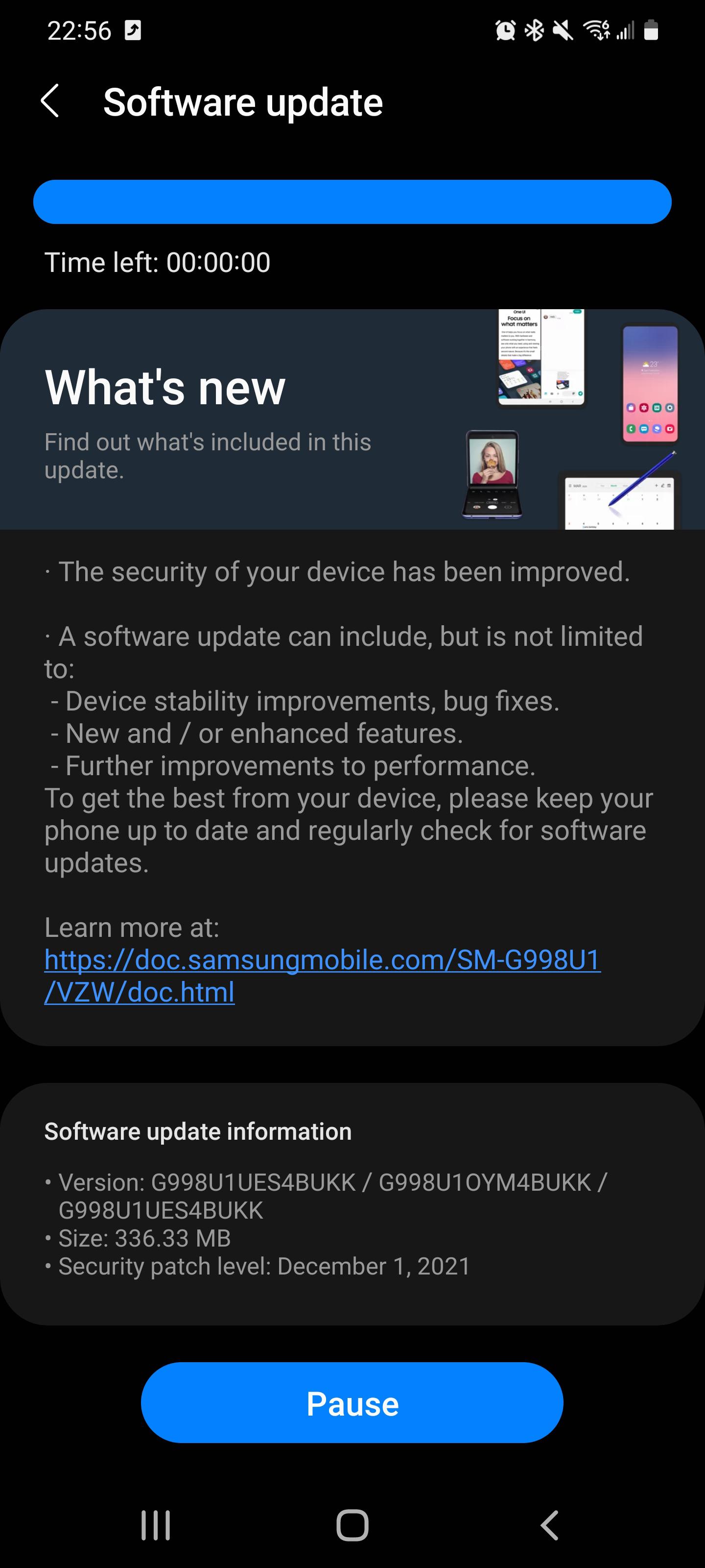 Unlocked S21 Ultra on VZW Dec update just received r/S21Ultra