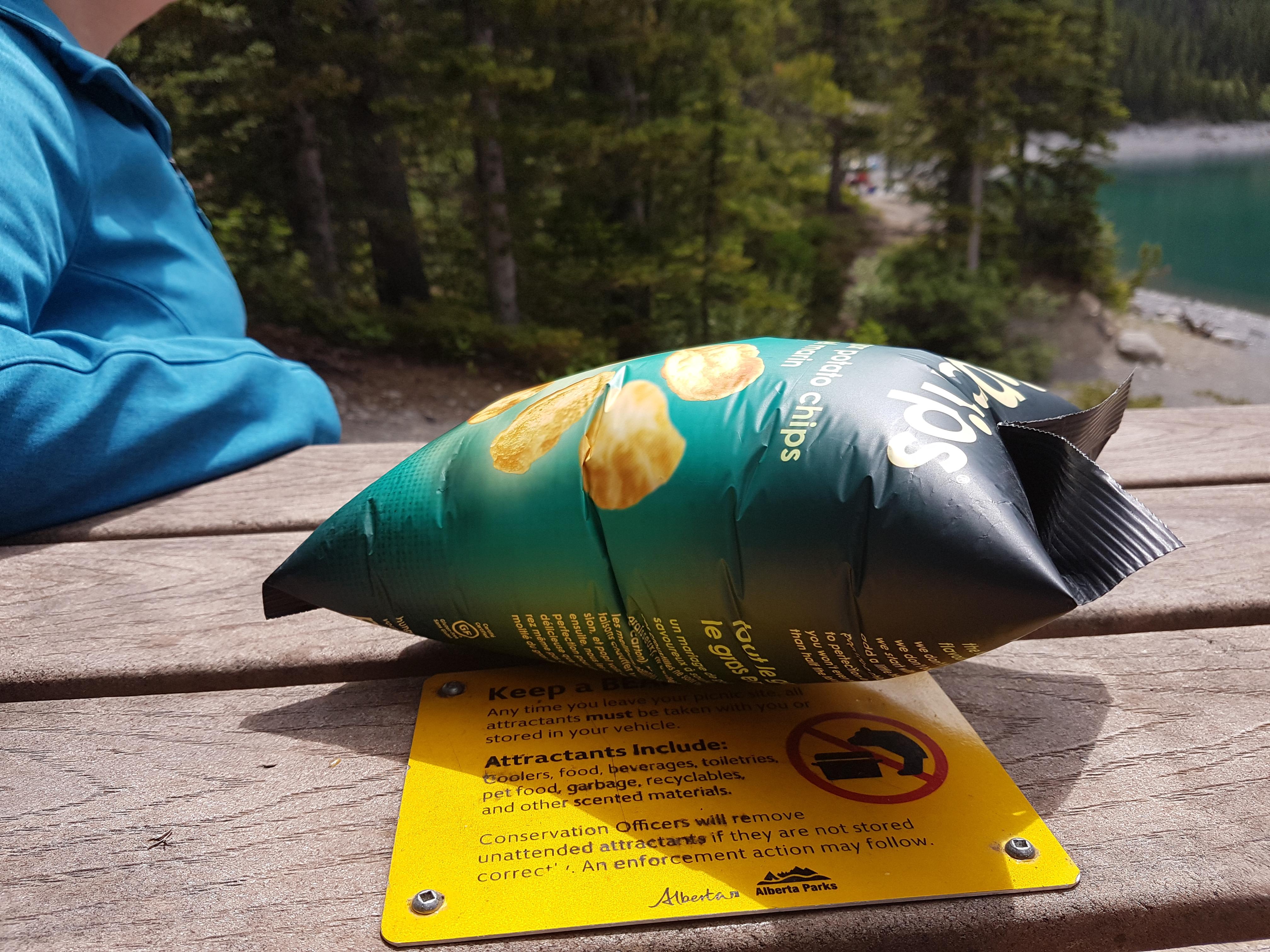 My chip bag nearly exploded due to the pressure differential from