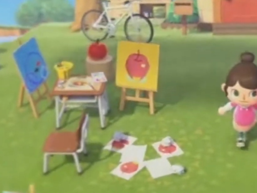 Paintings return in New Horizons. (And displaying custom patterns on