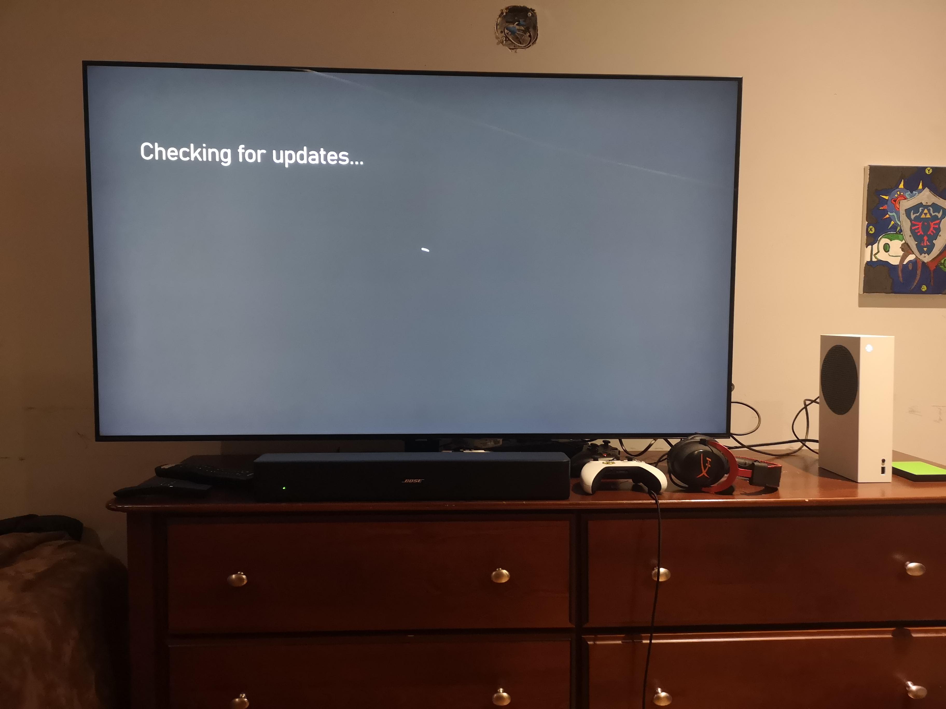 Xbox Series S stuck on checking for updates. Anyone else have this