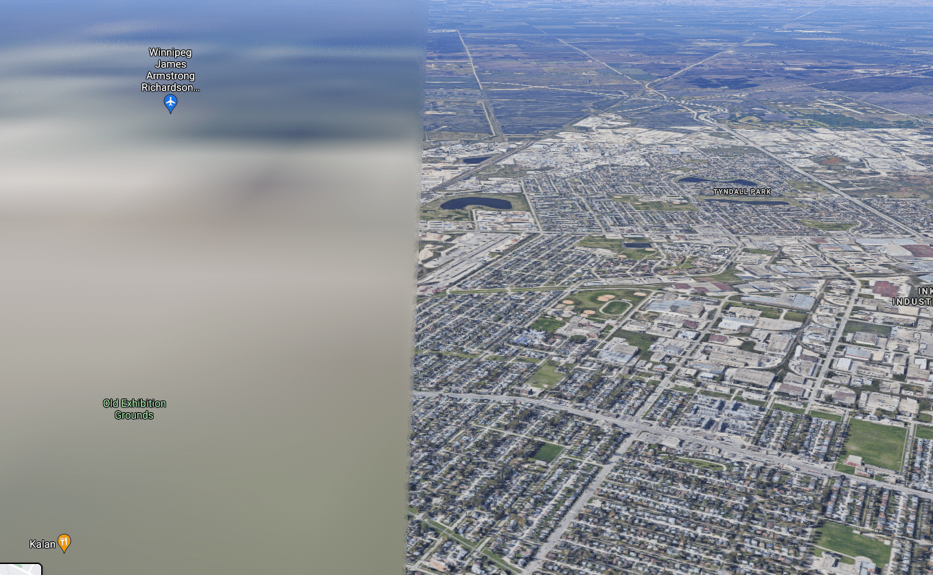 The Great Wall of Winnipeg r/googlemapsshenanigans