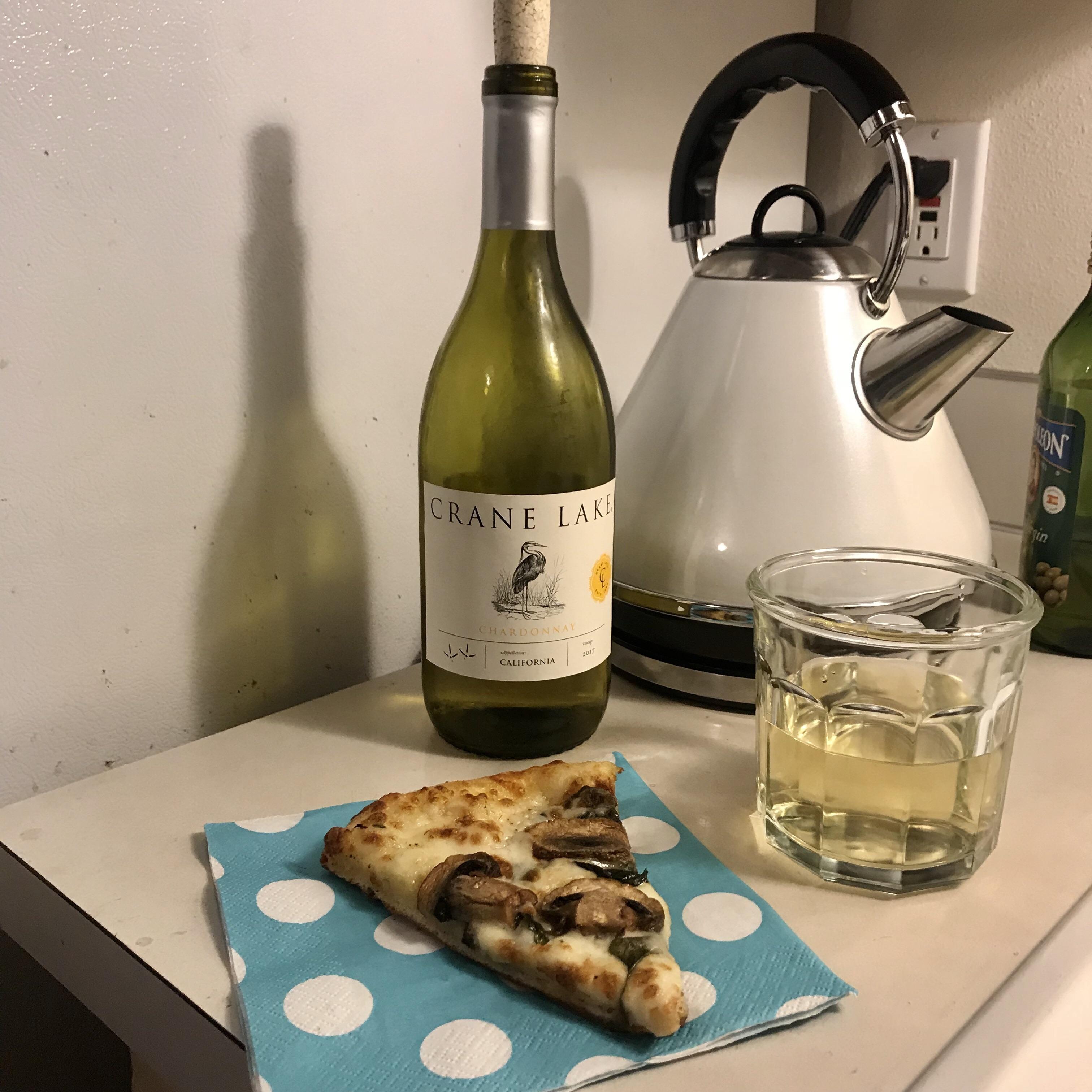 leftover dominoes and 4.99 chardonnay, eaten while standing by the