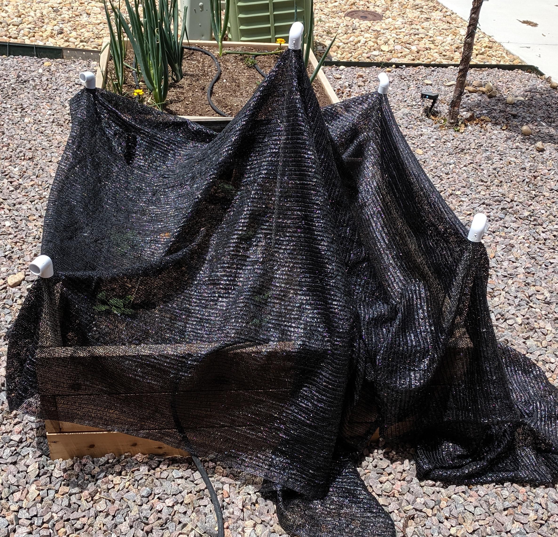 Pvc pipe and shade cloth. r/Denver