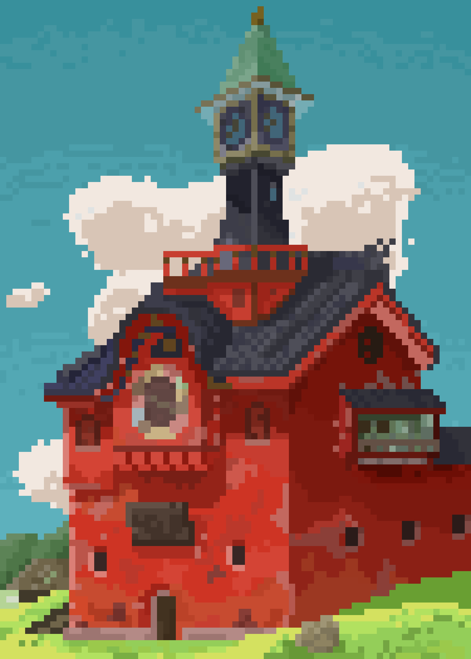 Tried painting one of my favorite stills as pixel art. r/SpiritedAway