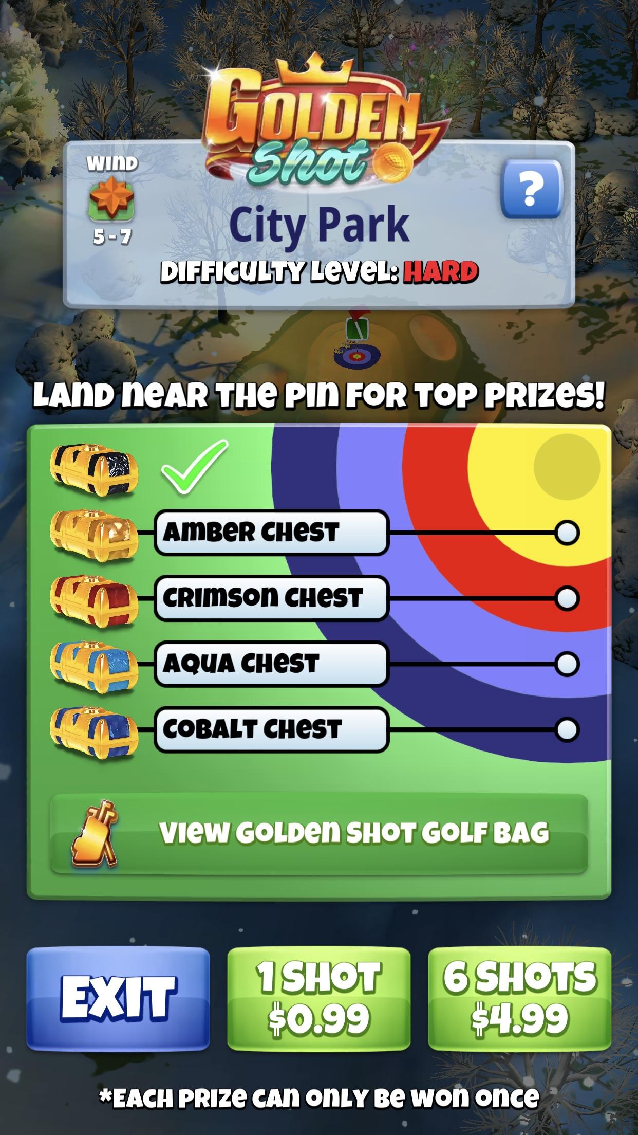 Aced the hard golden shot. Is there any way to grab the