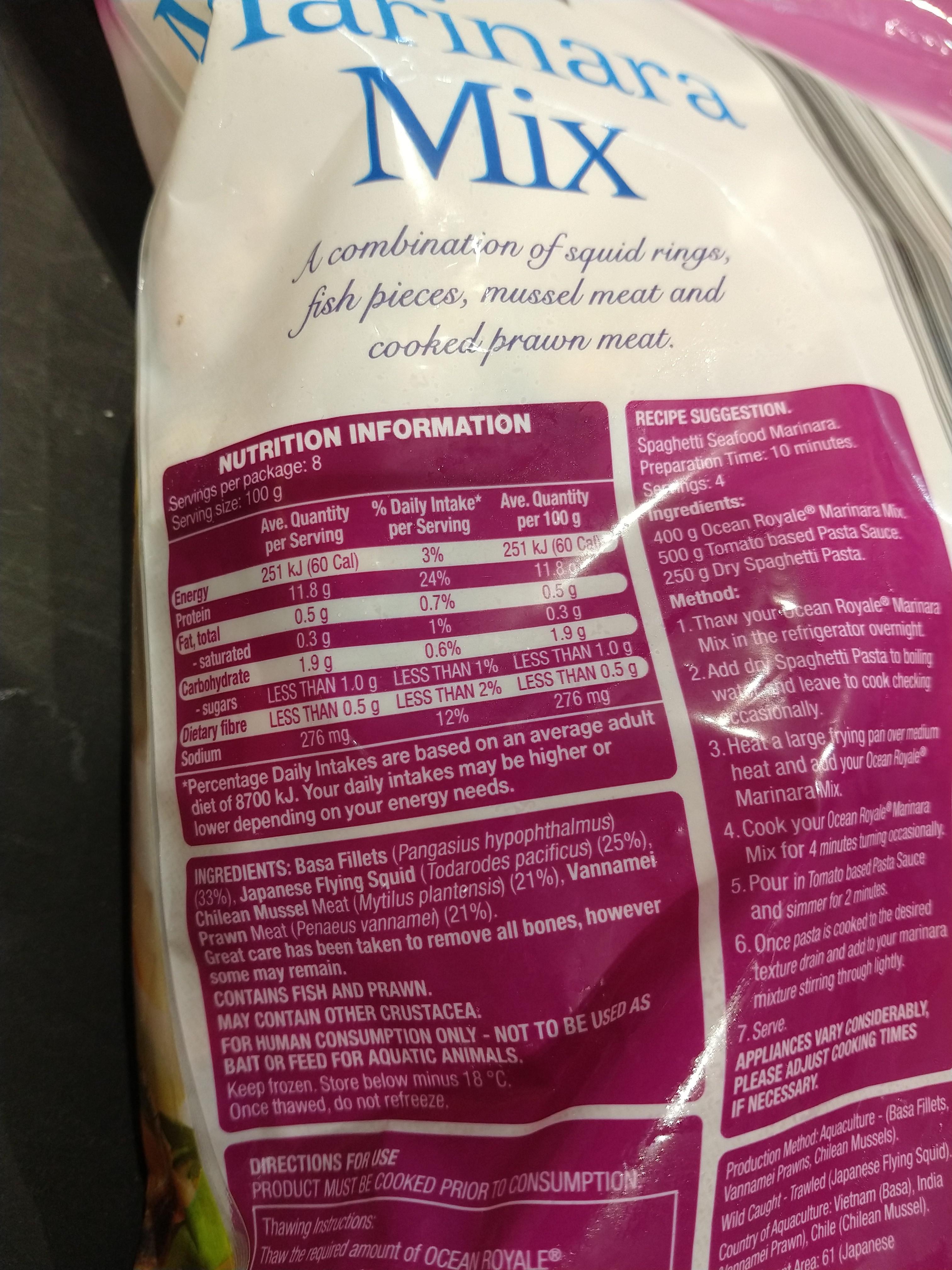 The calories on this seem too good to be true?! (Marinara Mix from Aldi