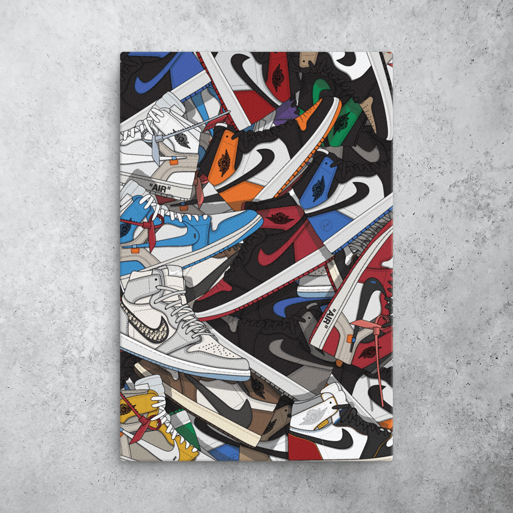 Just copped this dope Jordan 1 canvas print! Can't wait to hang it up