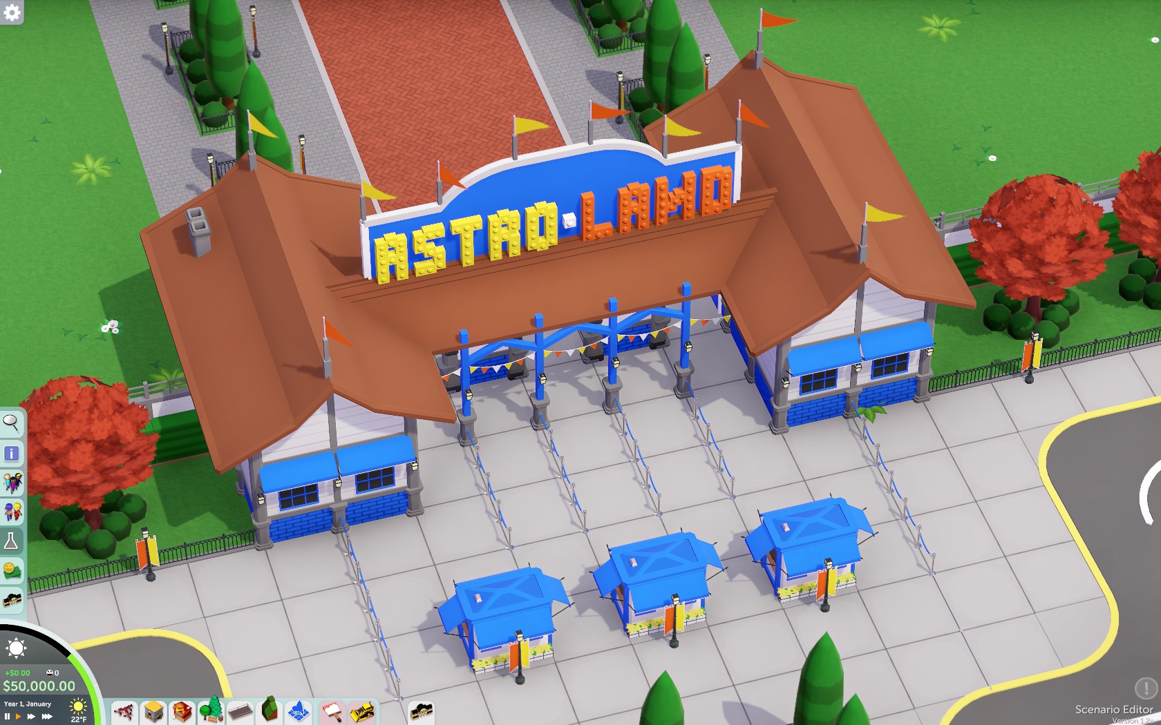 AstroLand redesigned. ThemeParkitect