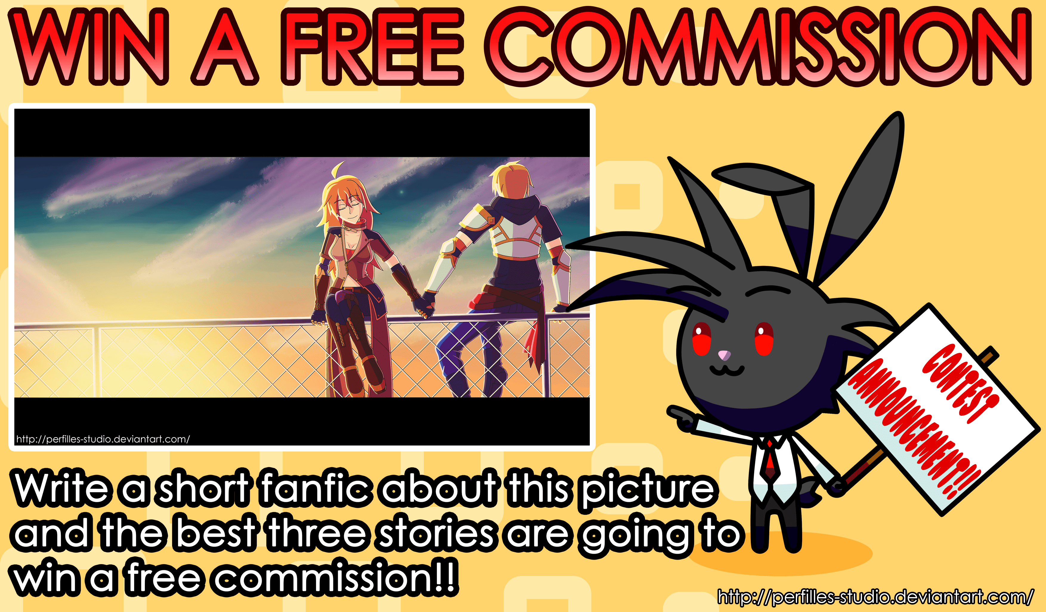 RWBY WRITING CONTEST Win a free commission!! (two weeks remaining) by
