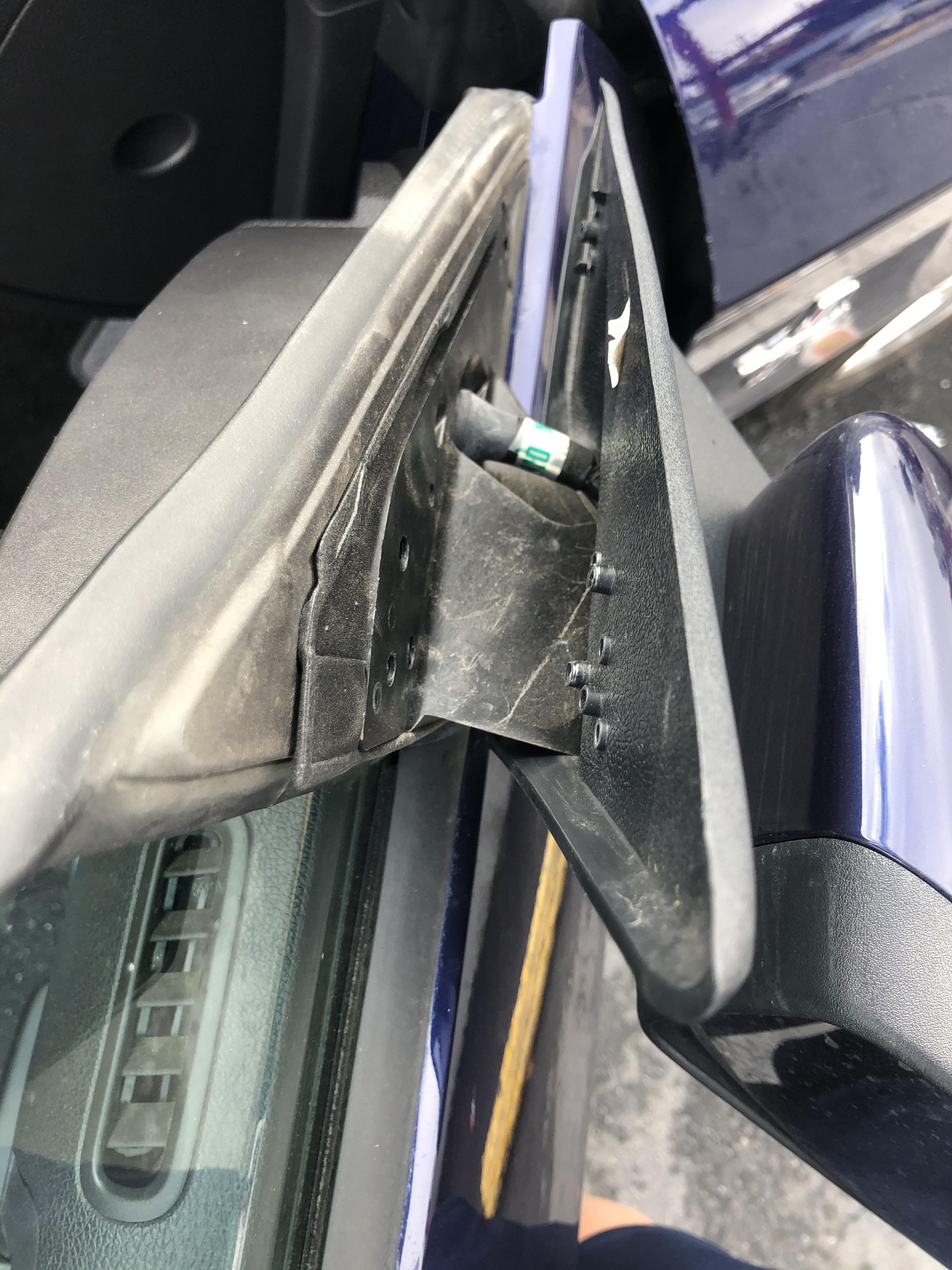 2012 Mustang passenger mirror knocked off, new mirror or just adhesive