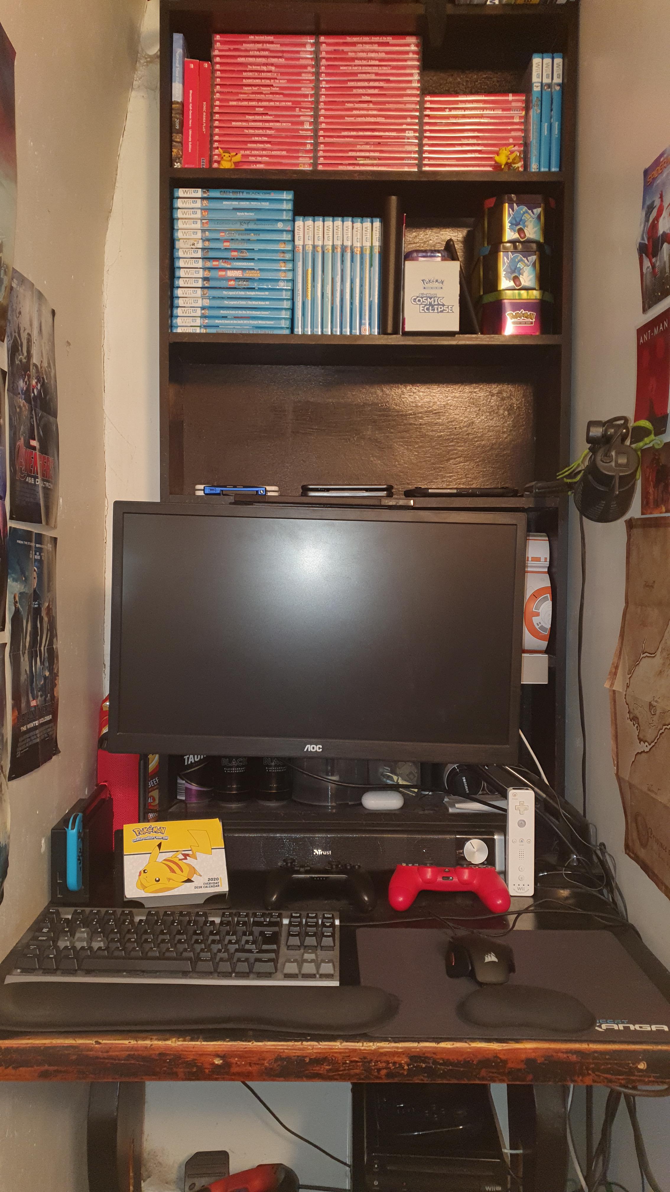 In my bedroom there is this small little alcove that juts out over the stairs. I have turned