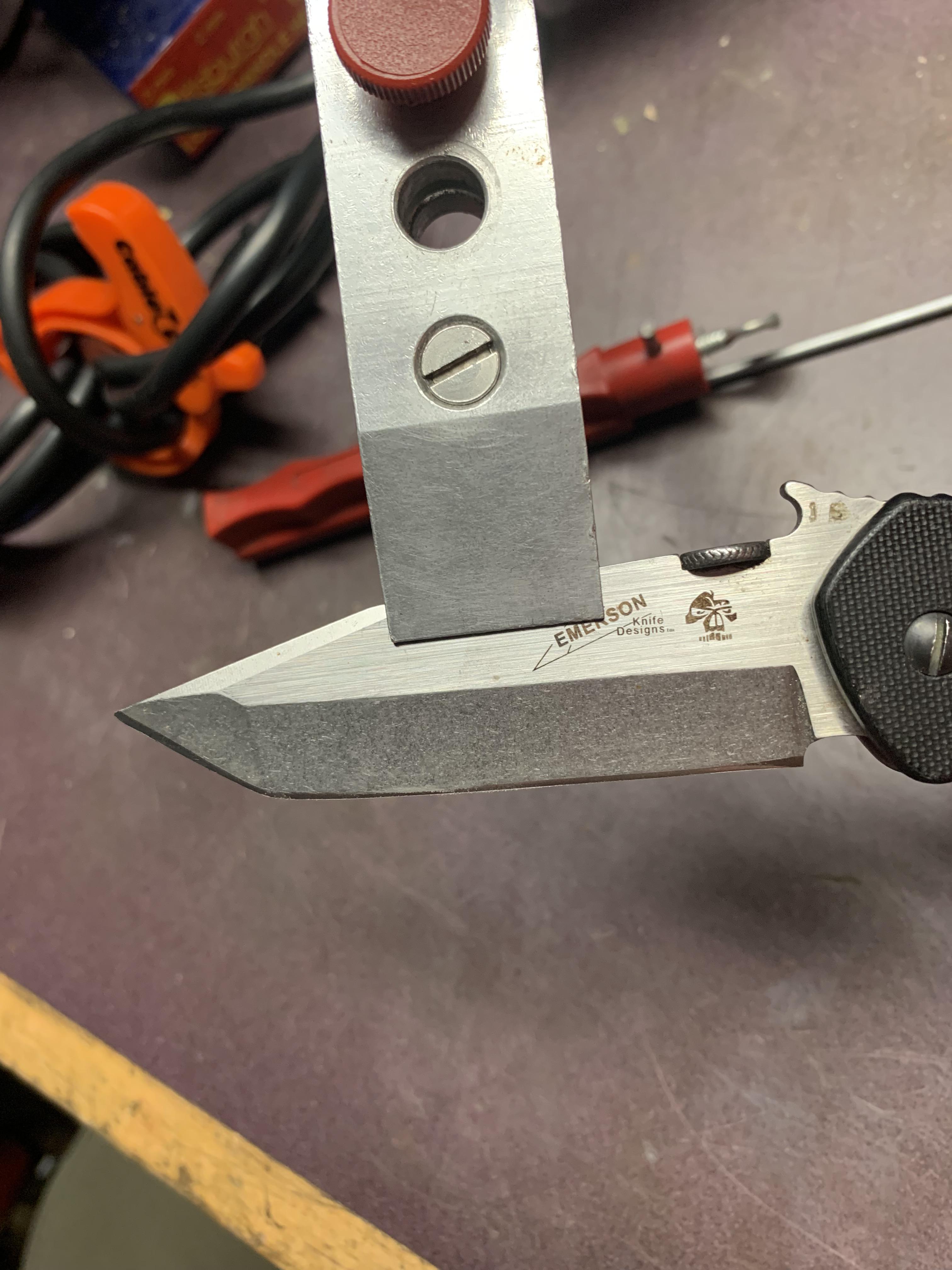 Need some advice fixing this tanto blade. r/sharpening