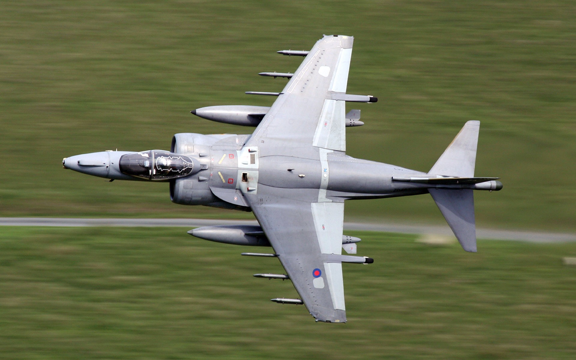 A Beautiful Harrier Jump Jet in Mach loop r/aviation