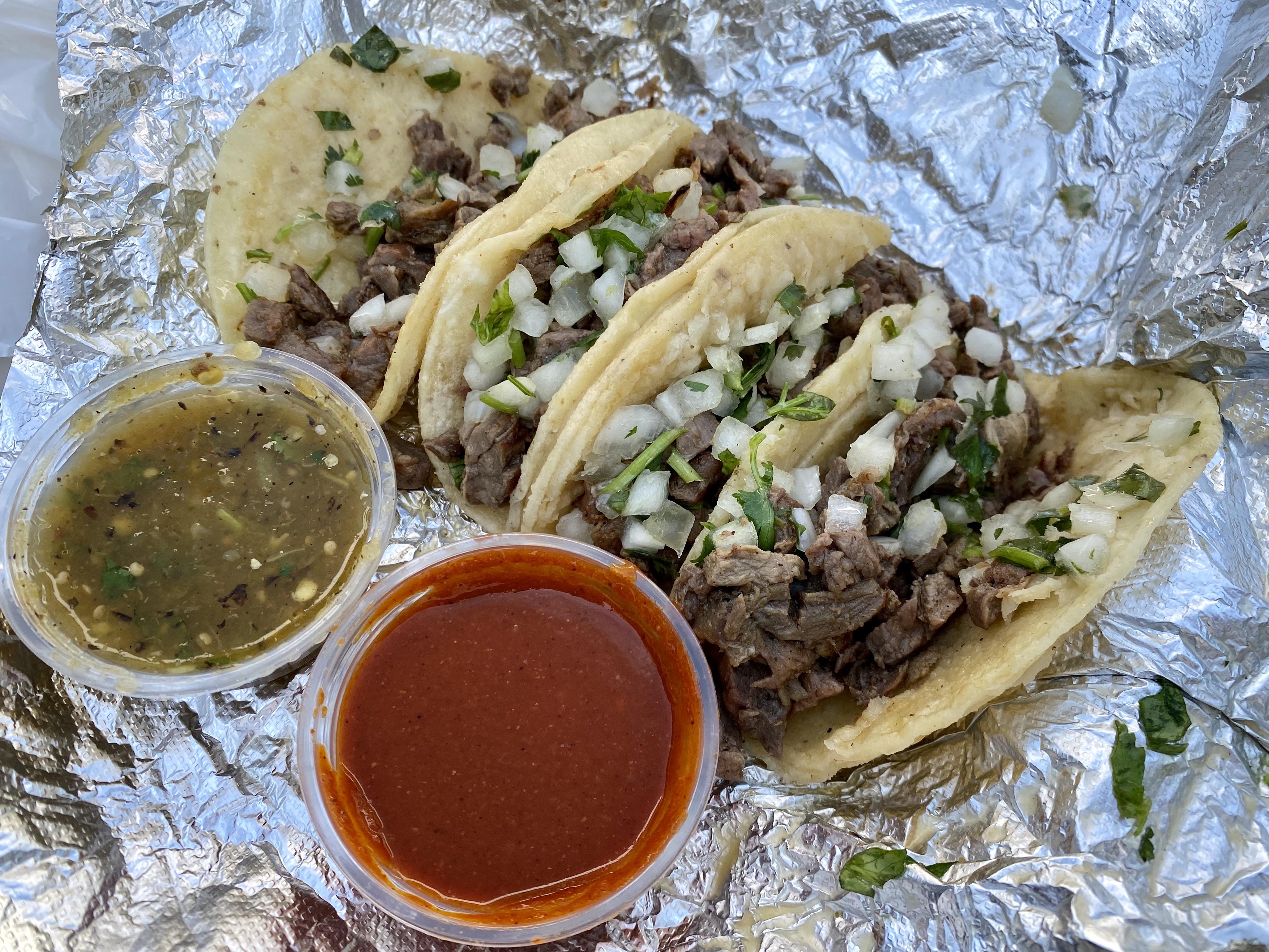 Carne Asada Tacos. So good! r/tacos