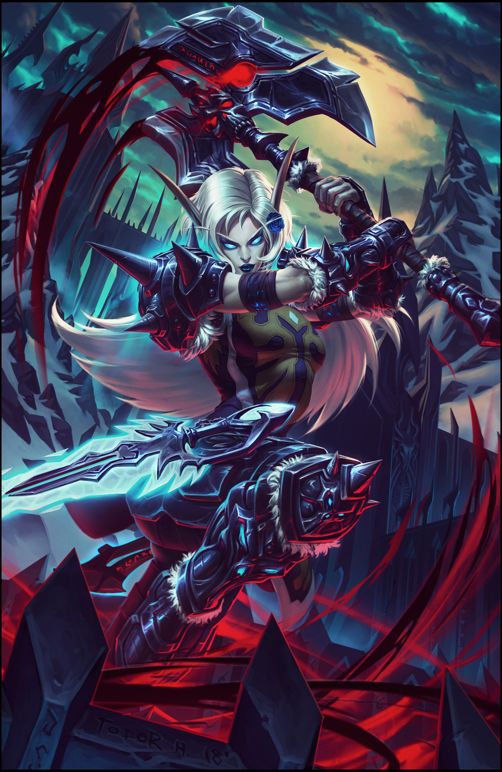 Blood DK in action by Todor Hristov r/wow