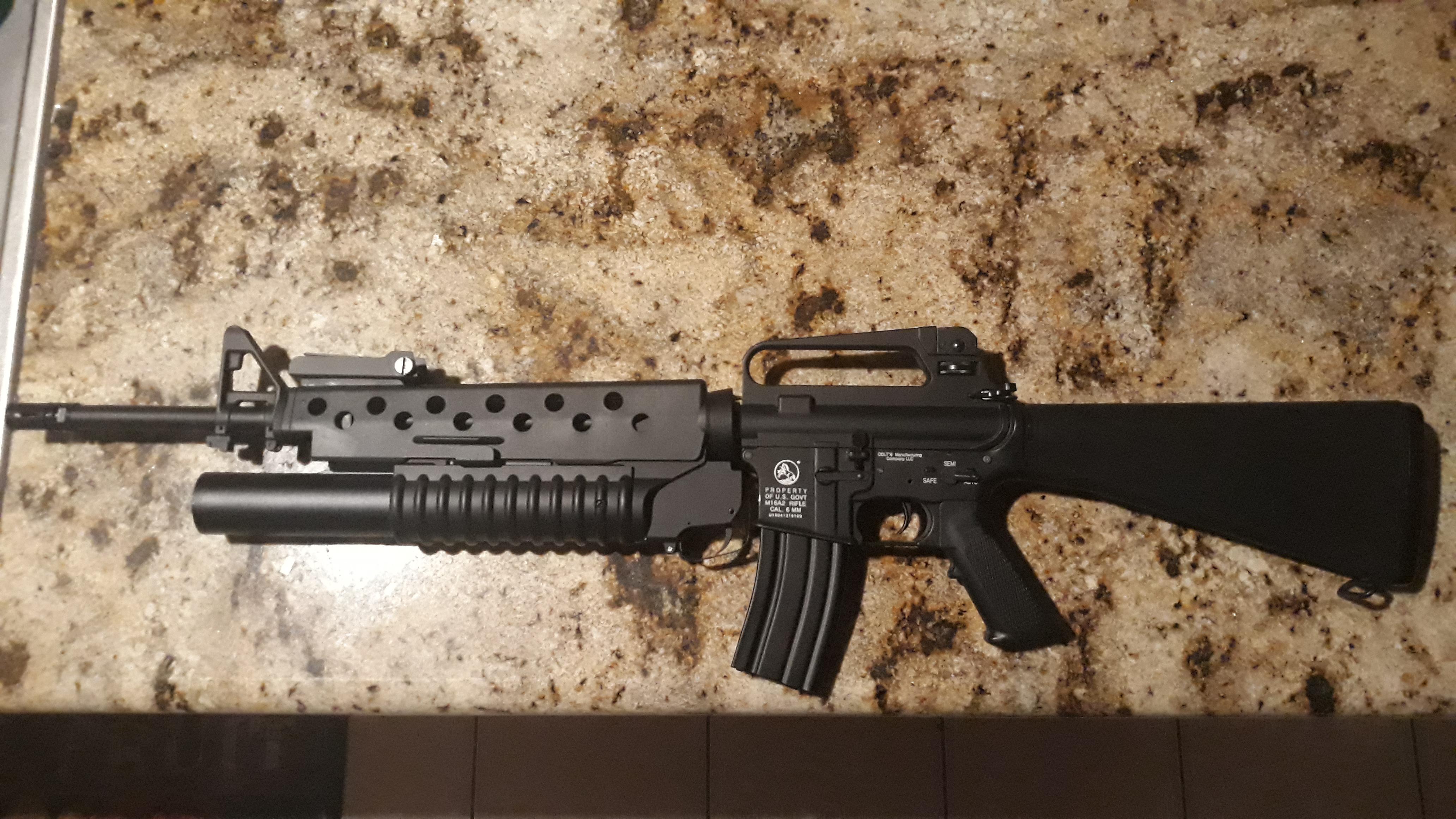 "Avengers" m203 kit fits my Classic Army M16A2 perfectly. r/airsoft