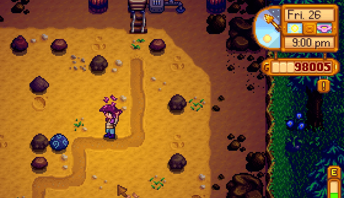 found weird rock in the quarry (it gave iridium and gold ore) r