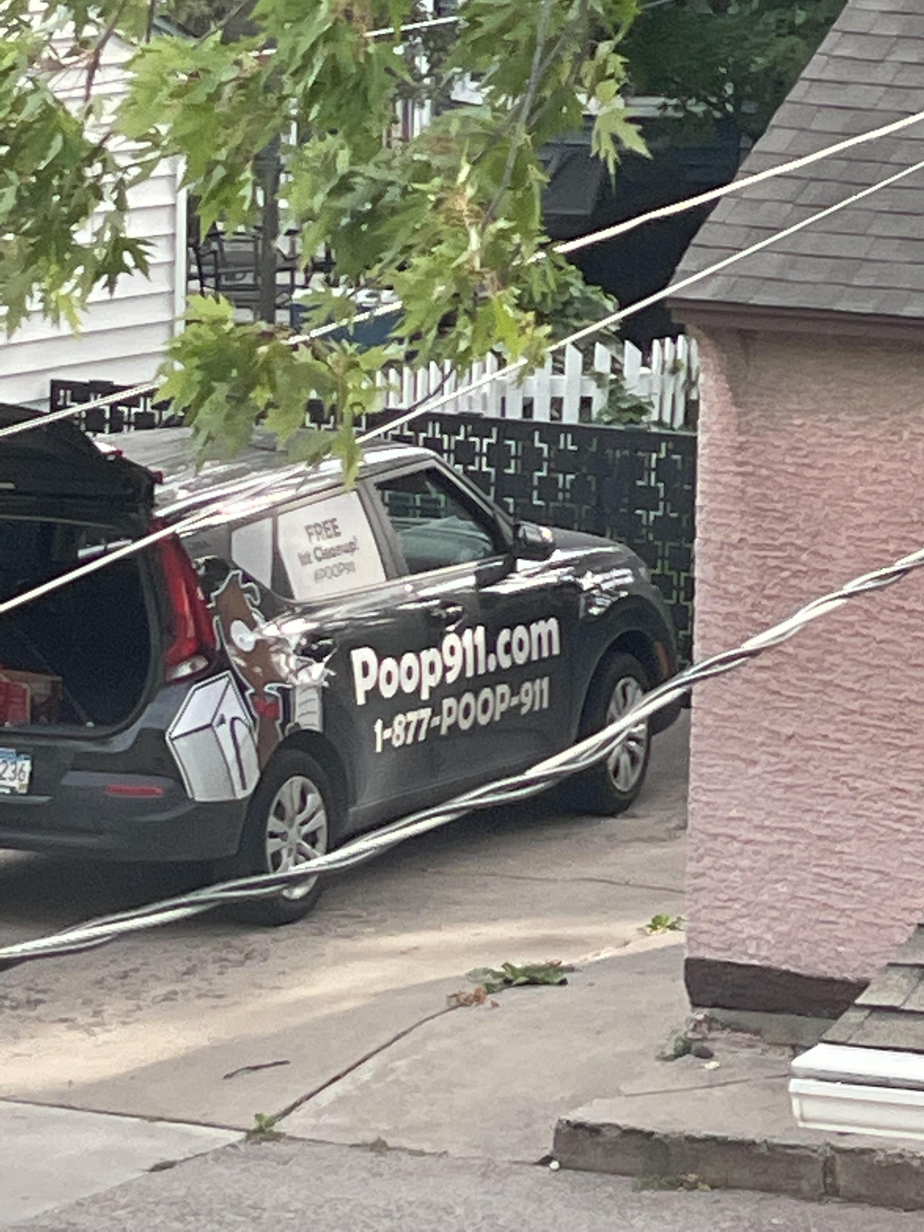 No idea what’s going on at my neighbors house, but that can’t be good