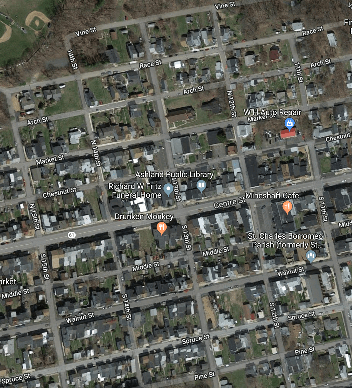 [Mildly Interesting] Ashland, PA has similar street name organization