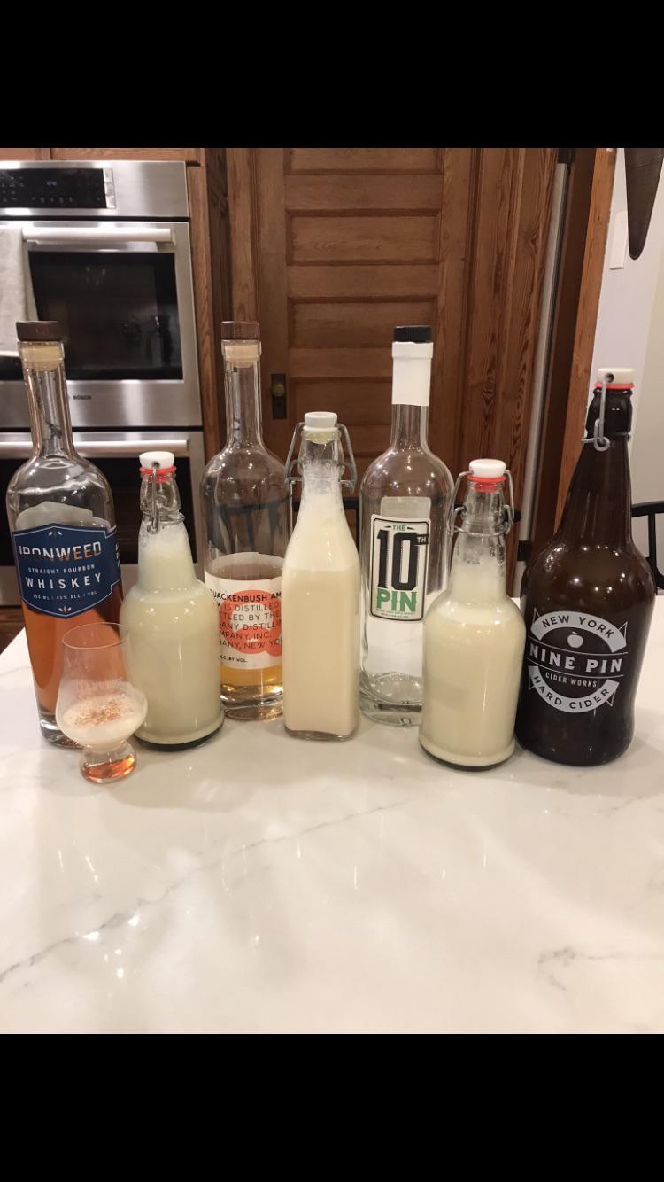 Made Alton Brown’s Aged Eggnog Using Spirits from my Favorite