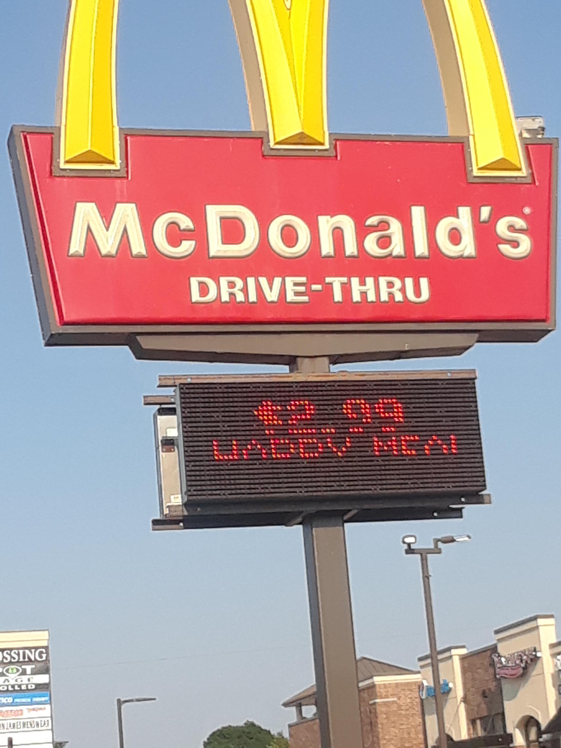 Ok McDonald's r/softwaregore