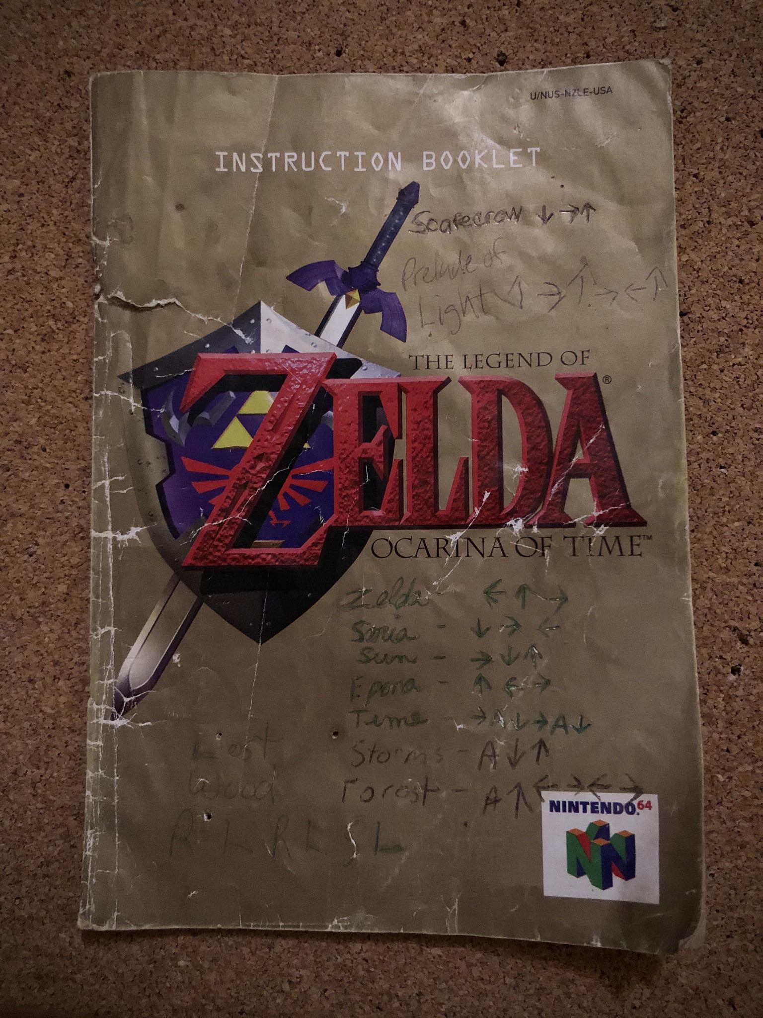 My parents’ Ocarina Of Time guide from the 90s r/legendofzelda