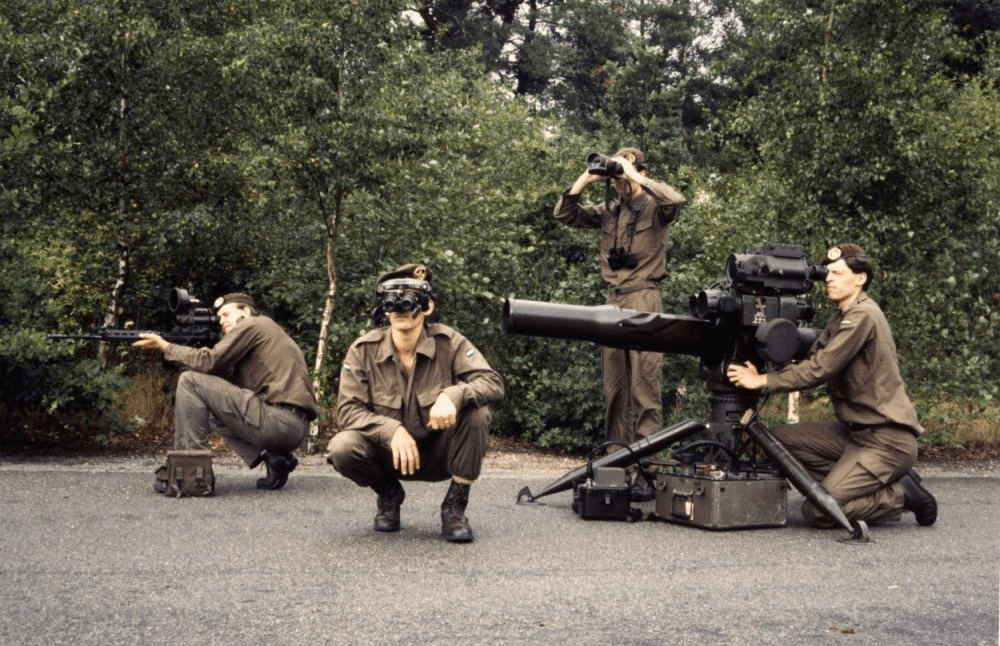 Soldiers of the Royal Netherlands Army display the most advance
