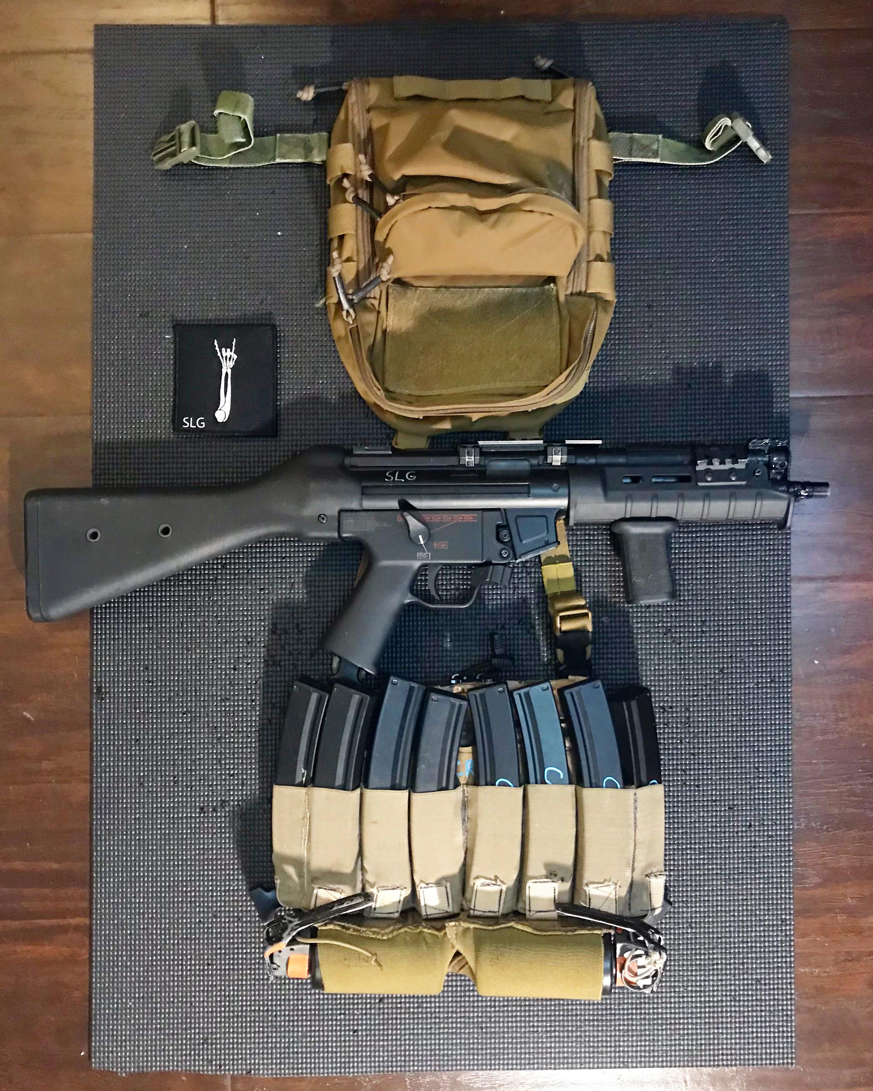 Homemade/DIY MP5 chest rig. I encourage everyone to get into sewing and