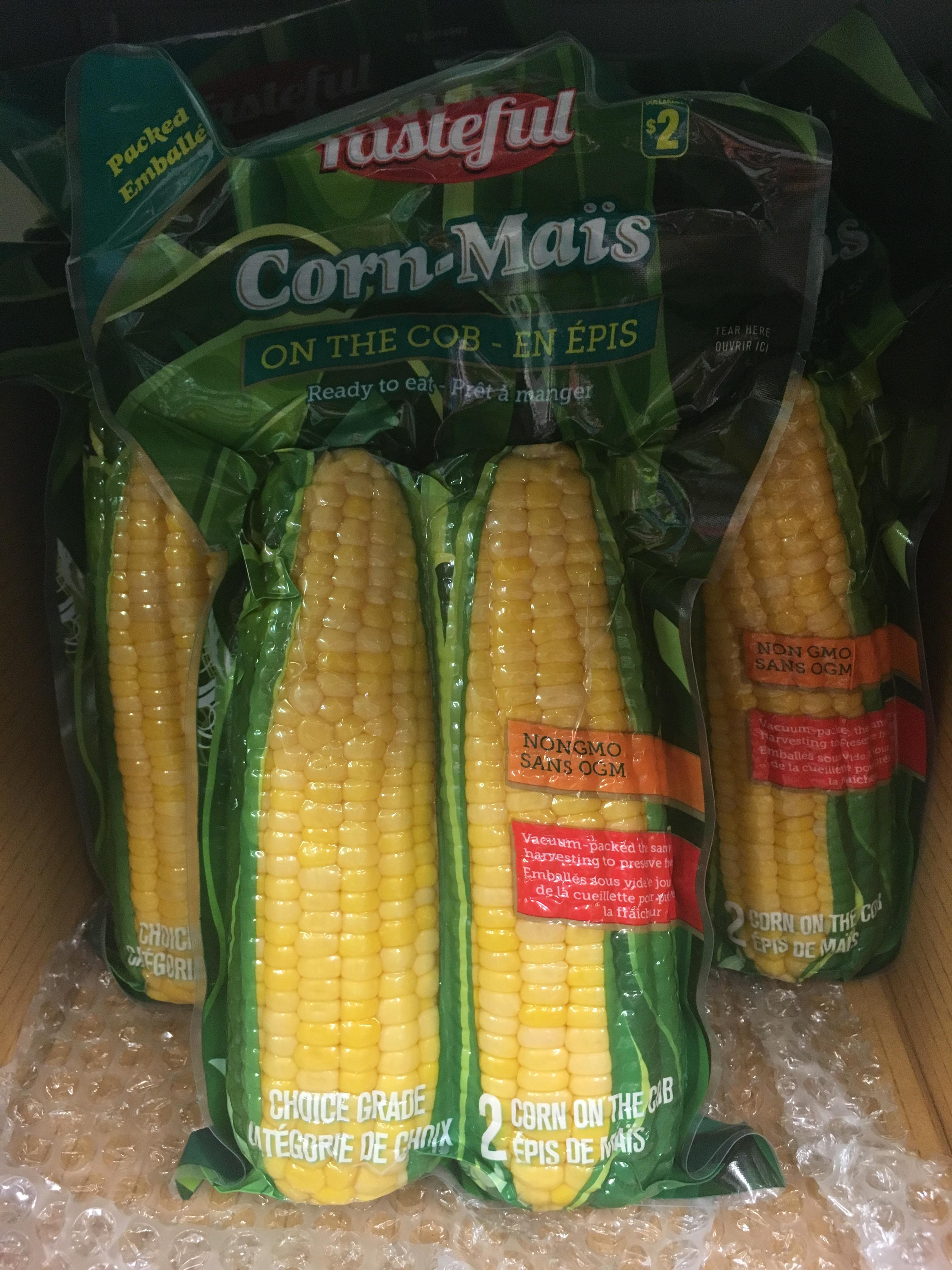 The dollar store had readytoeat vacuum sealed corn on the cob r