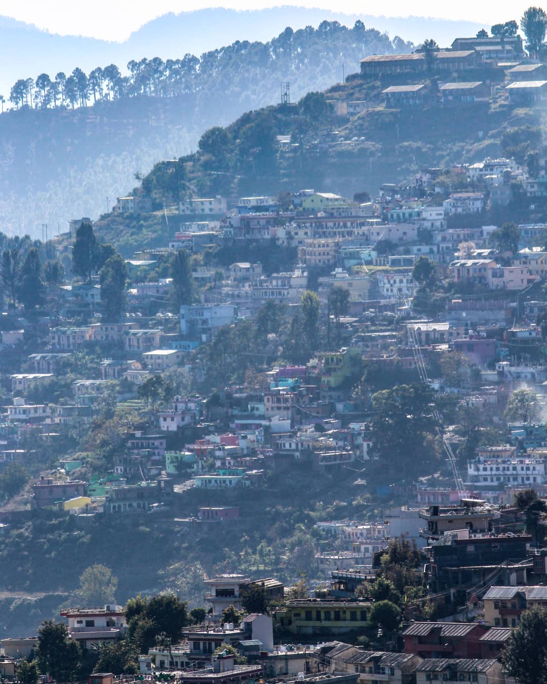 This is Almora, a small town in the lap of the Himalayas in India. It's