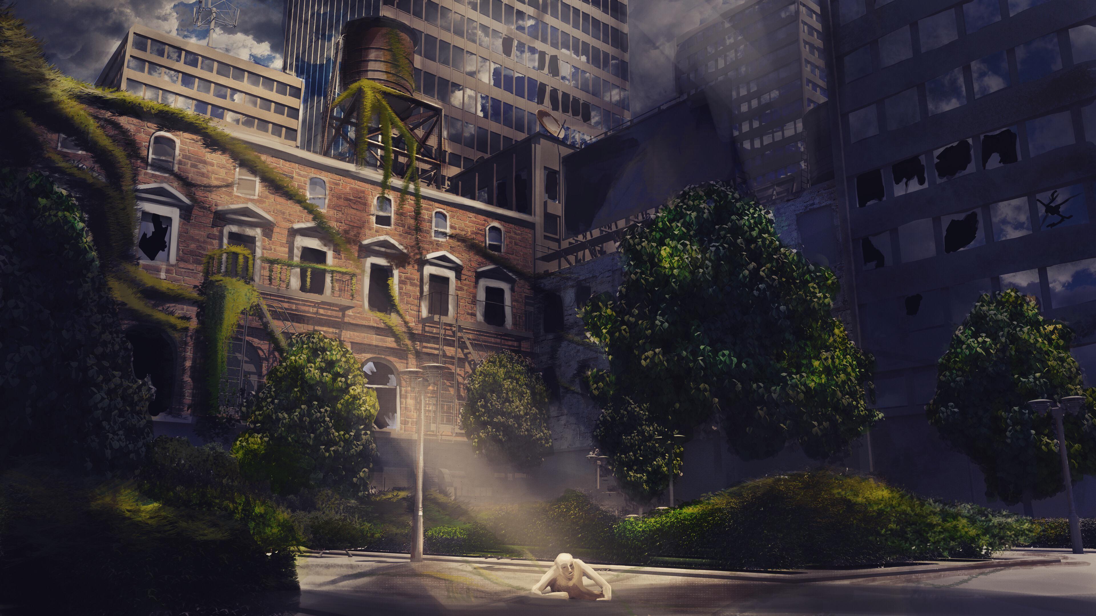 A paint over of a 3D model for my concept art school assignment r