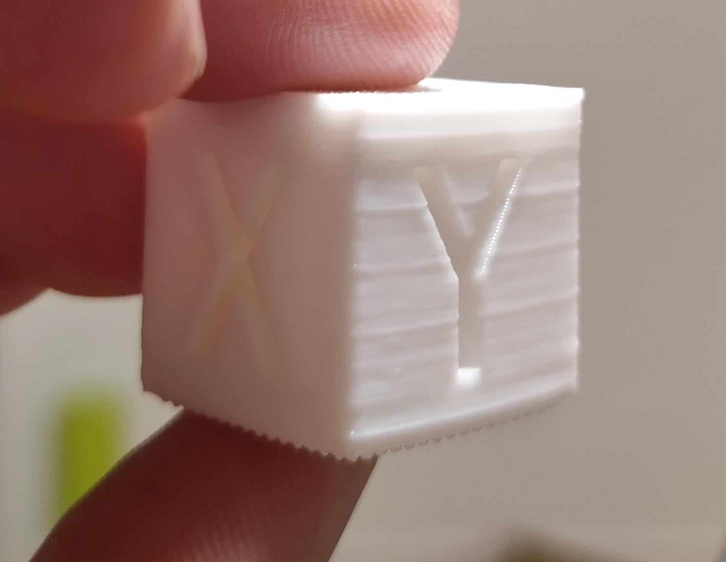Weird lines showing up on on my calibration cube. More in comments r/prusa3d