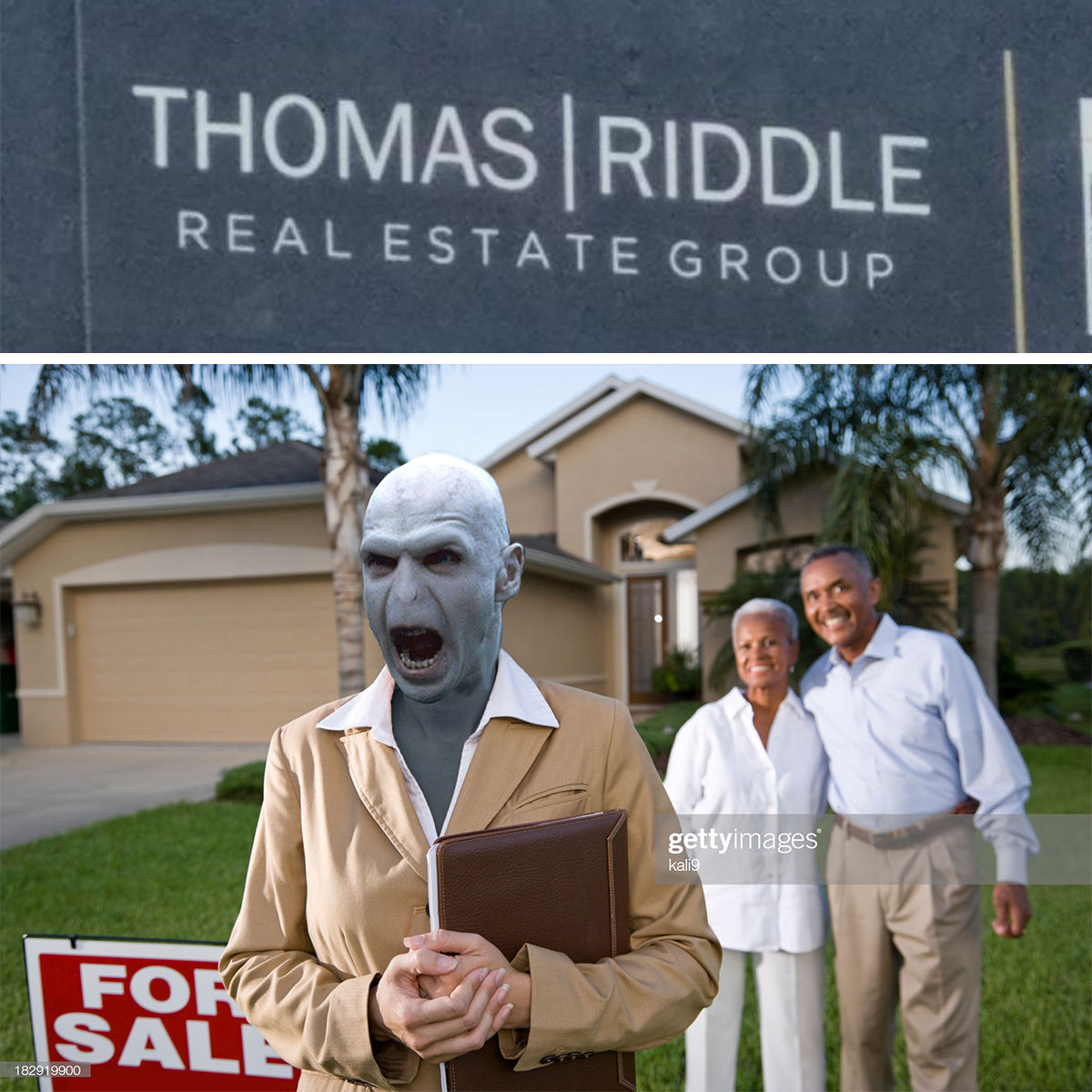 A friend spotted an ad for Thomas Riddle Real Estate so I made him a