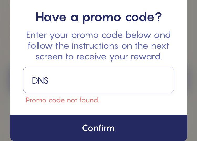 Promo code not found?
