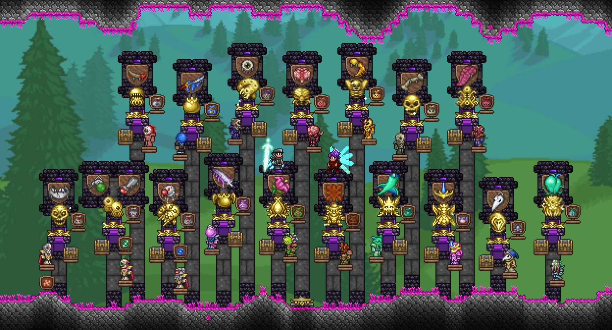 So my friend and I just beat Master Mode. This is our Relic/Trophy Room