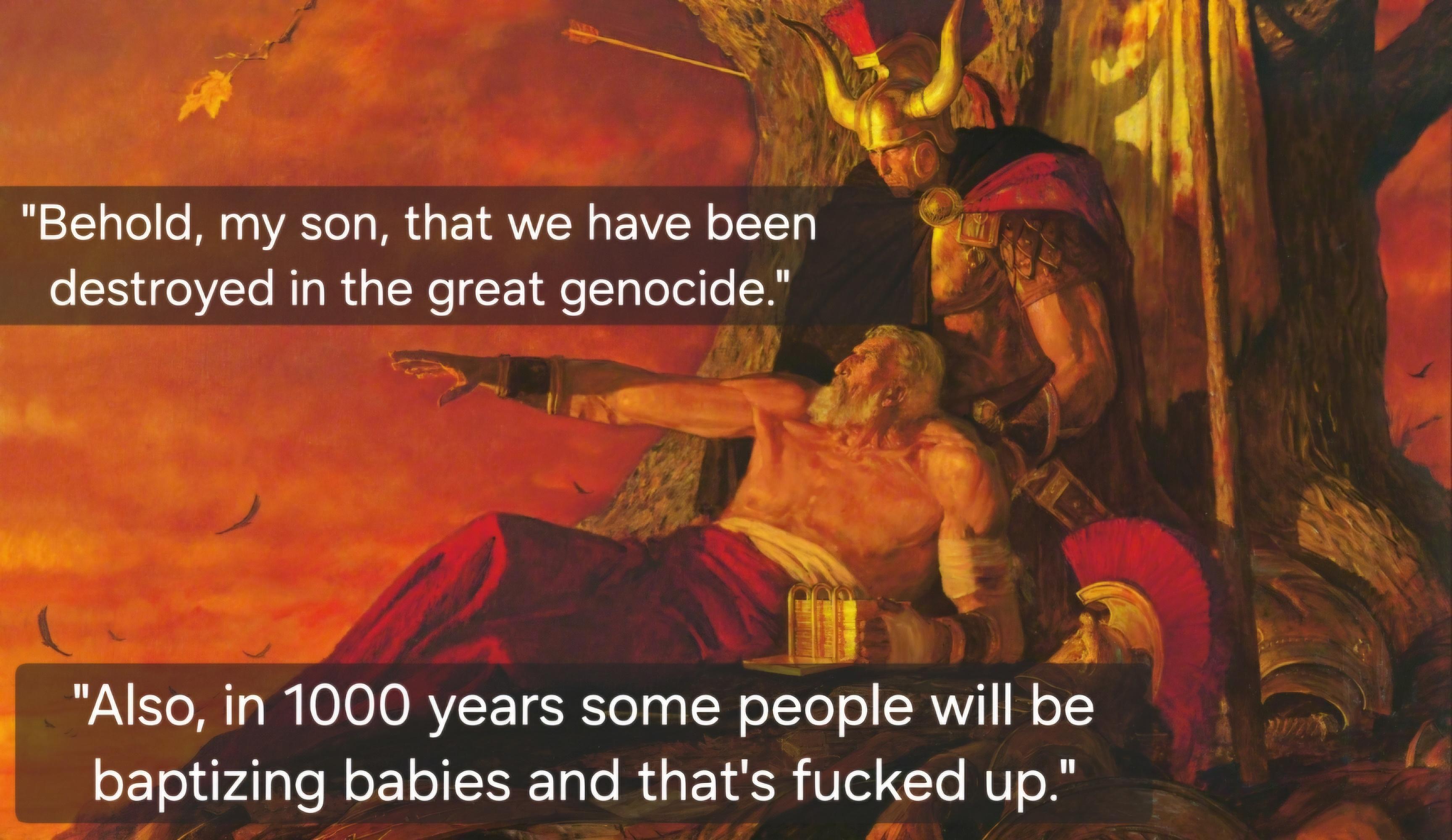 Moroni Chapter 8 An Epistle from Mormon to his son, Moroni. r/exmormon