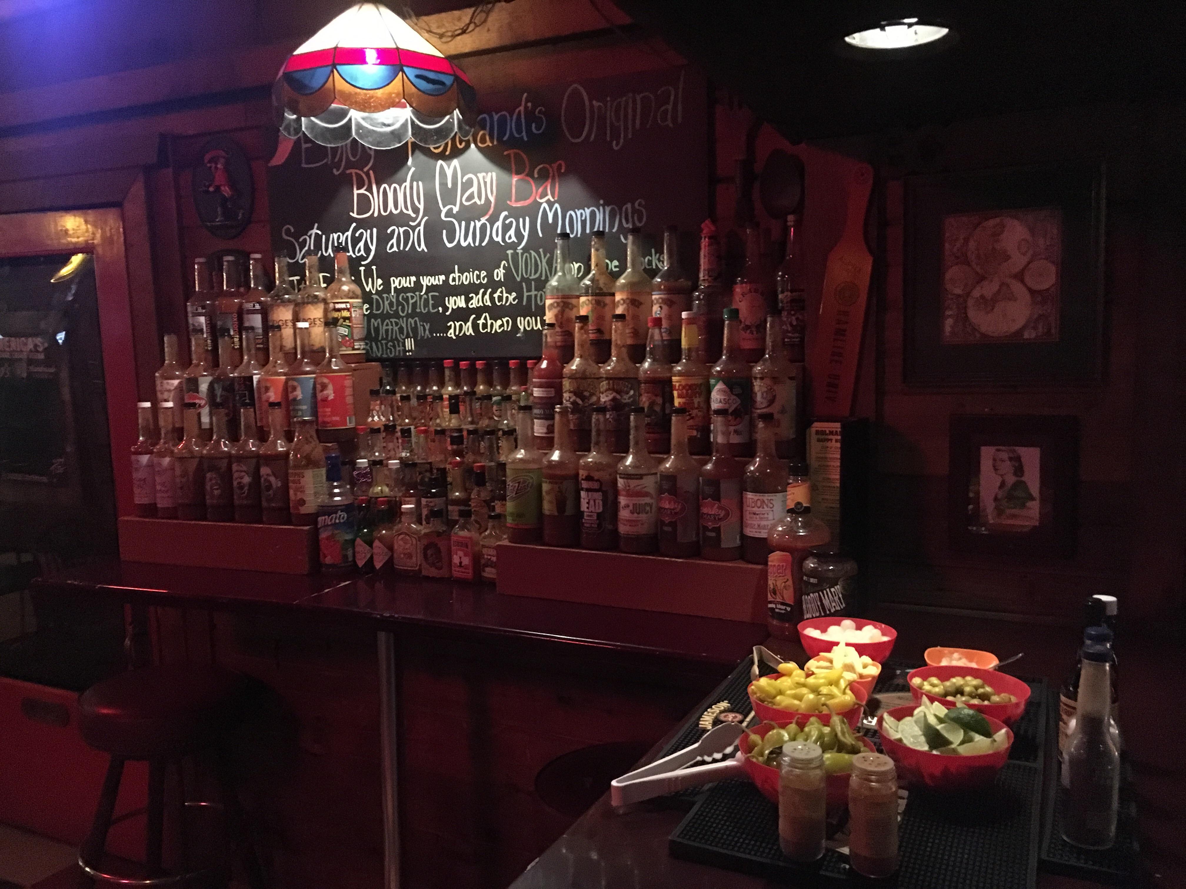 Bloody Mary Bar at Holman’s. C’mon down! r/Portland