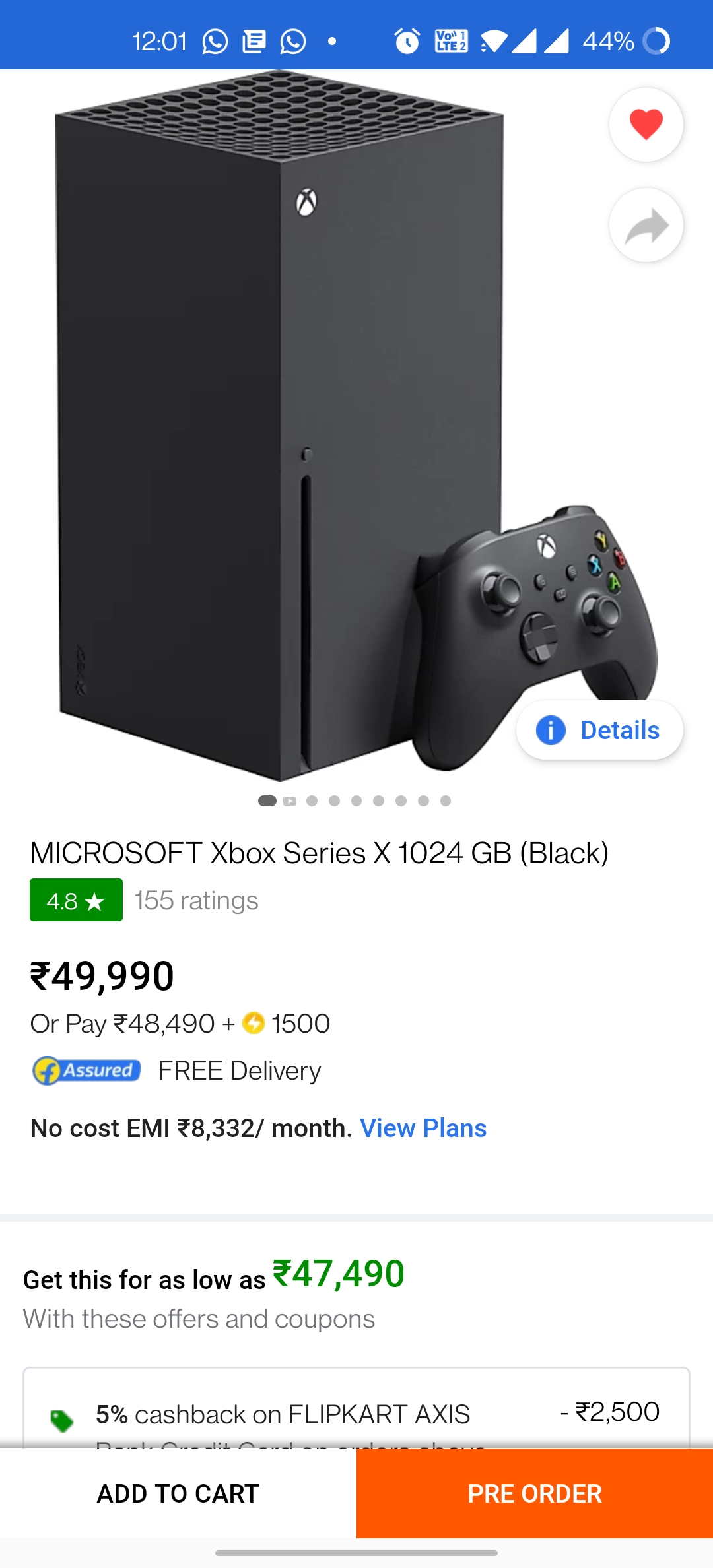 Xbox Series X in stock on flipkart. r/XboxIndia