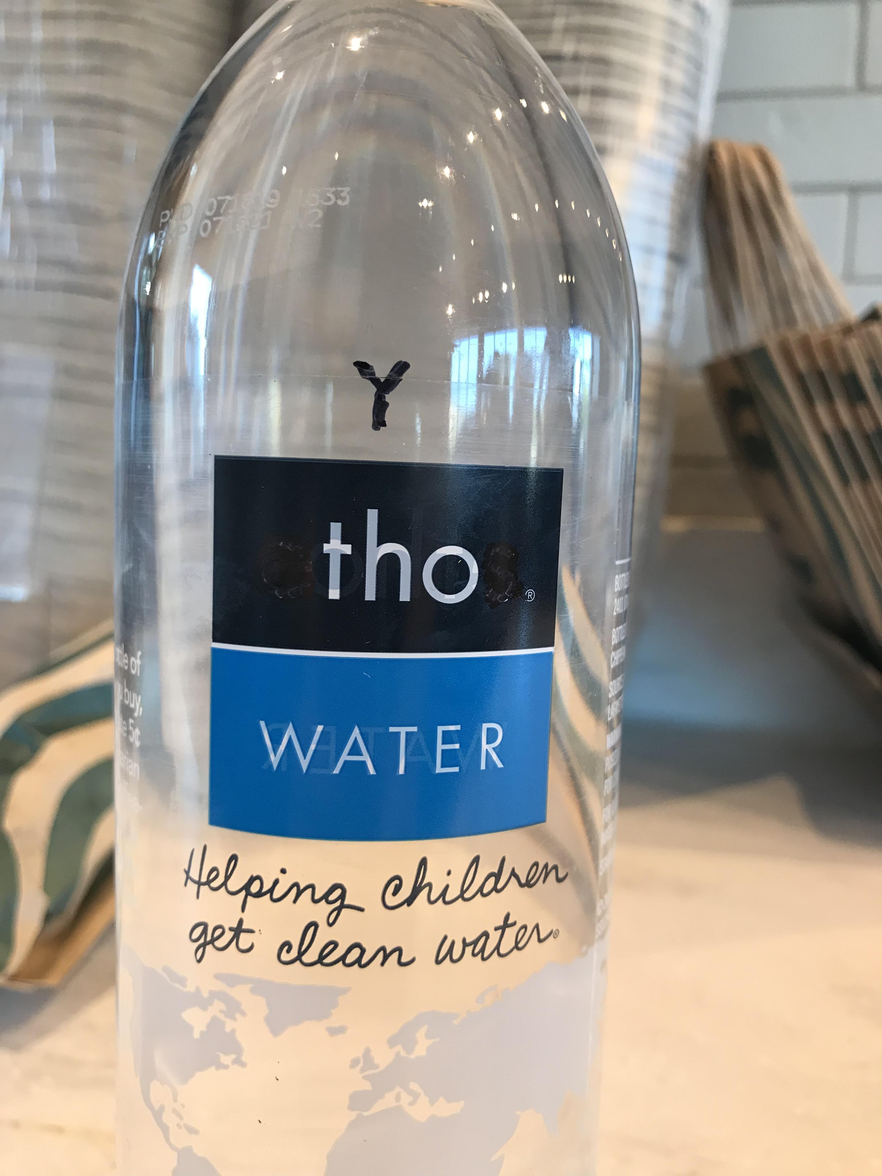 When you buy a bottled water even tho regular water is free starbucks
