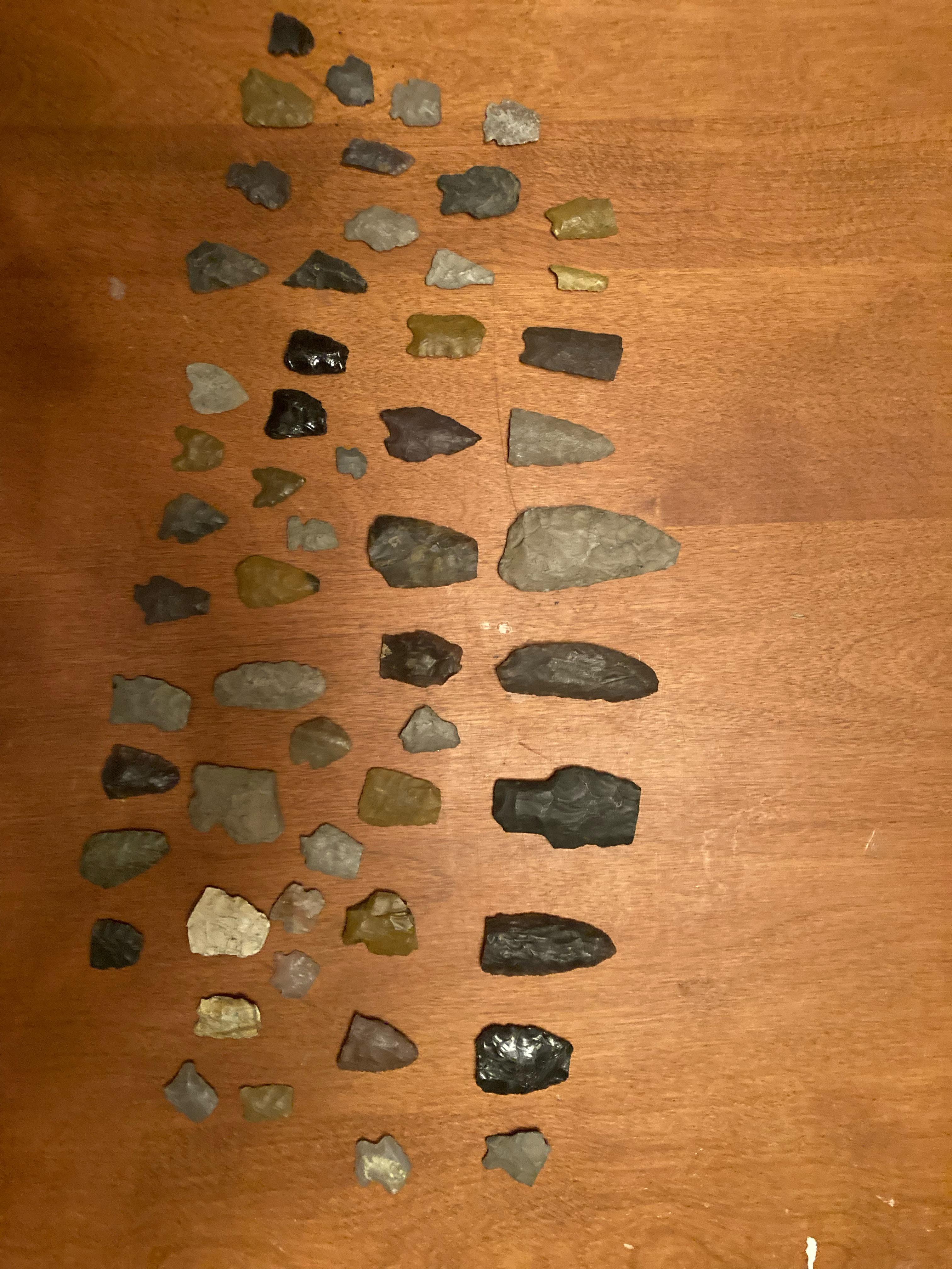 My great grandfathers arrowheads. Found in central Montana around the