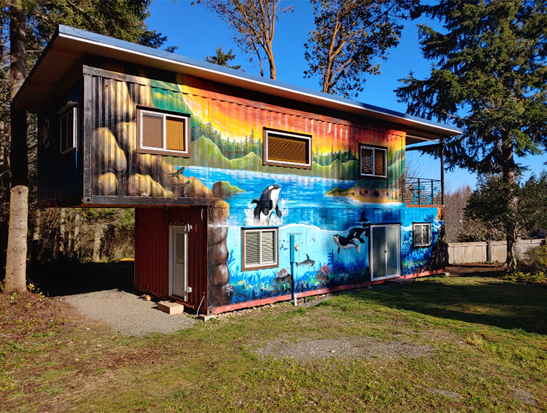 1280 sq ft Shipping Container DoubleWide Two Story Home r/containerhomes